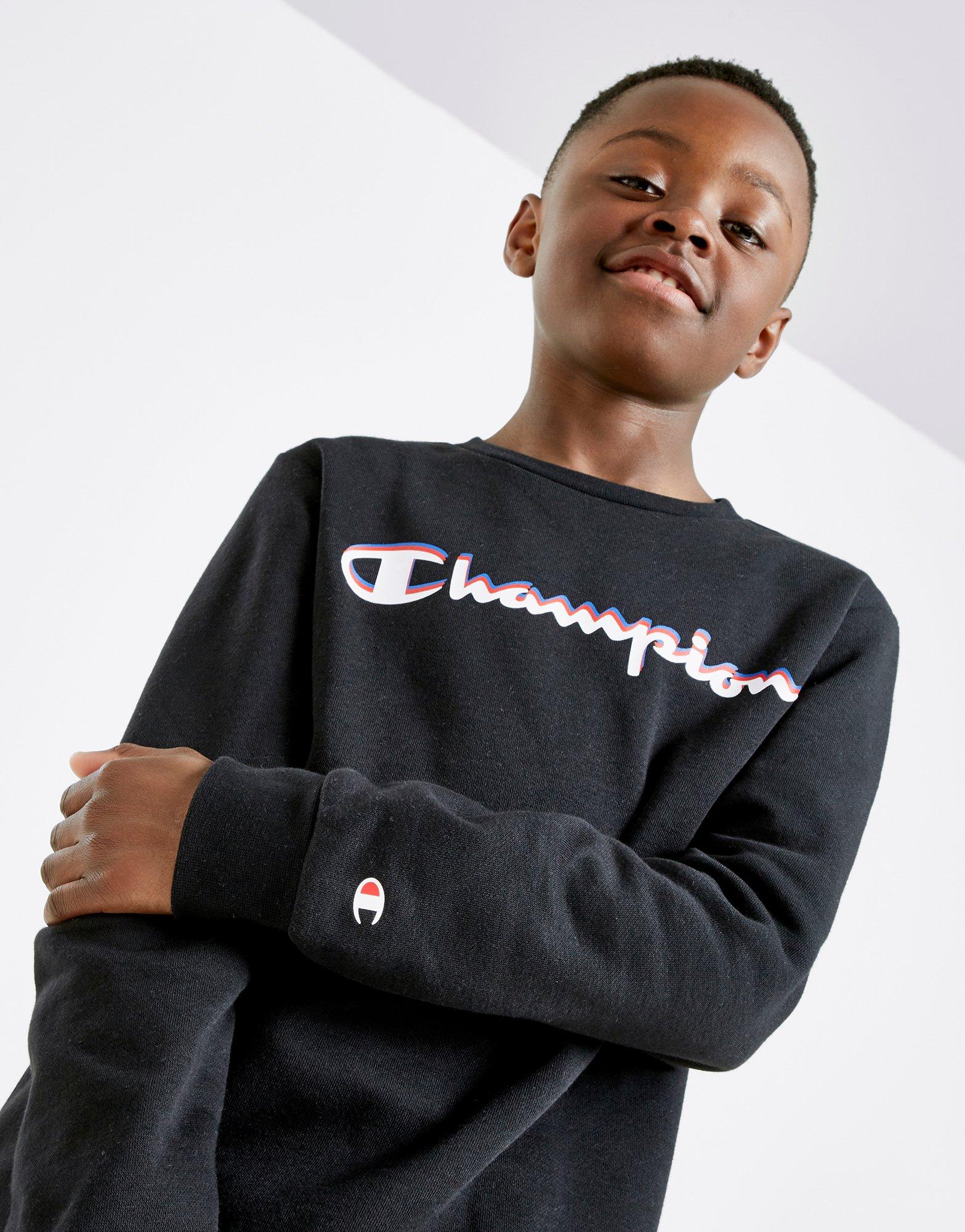 champion fleece crew sweatshirt