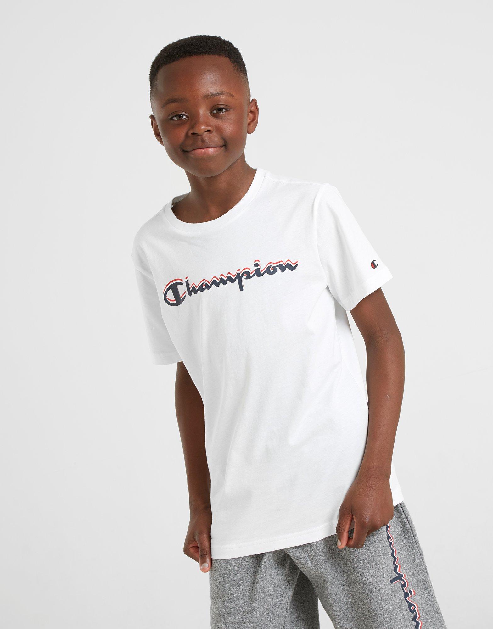 champion large logo t shirt