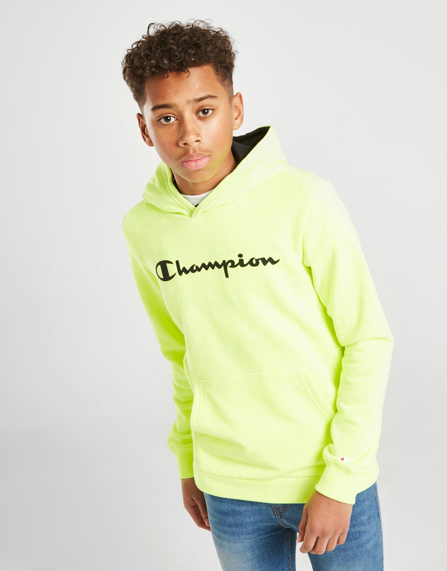 champion logo hoodie junior