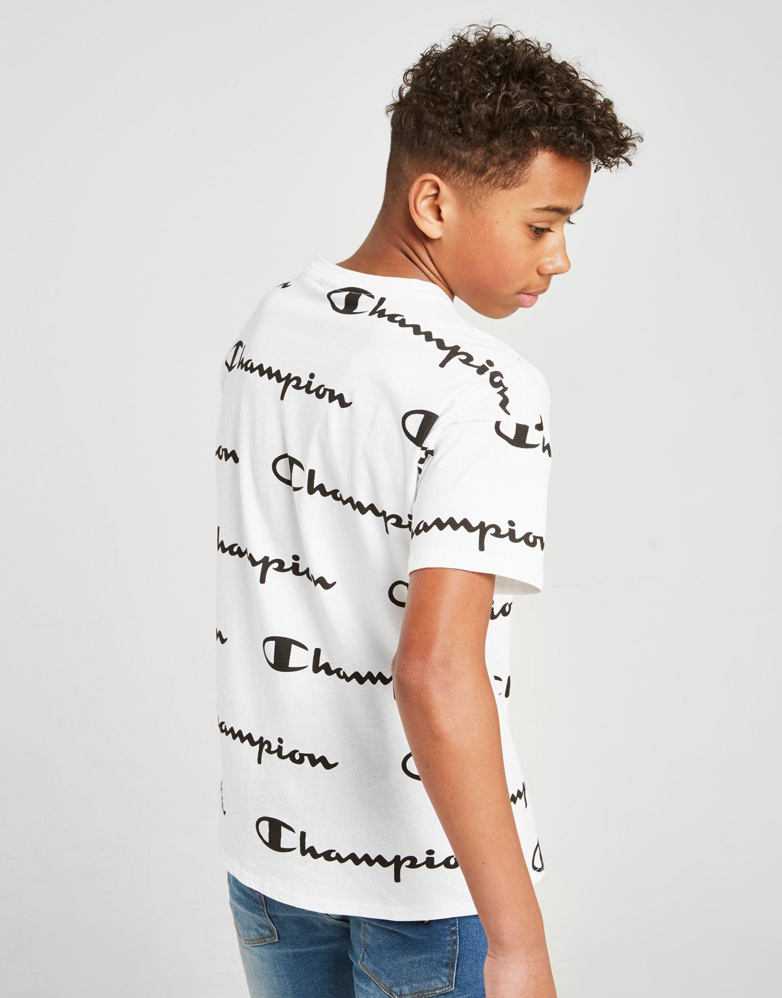 champion t shirt all over print