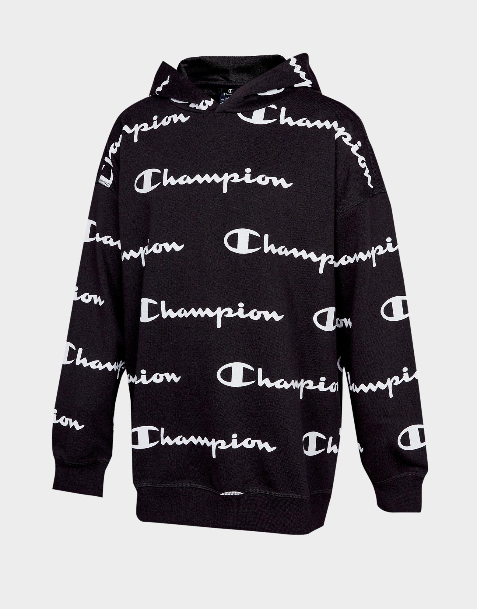 print on champion hoodie