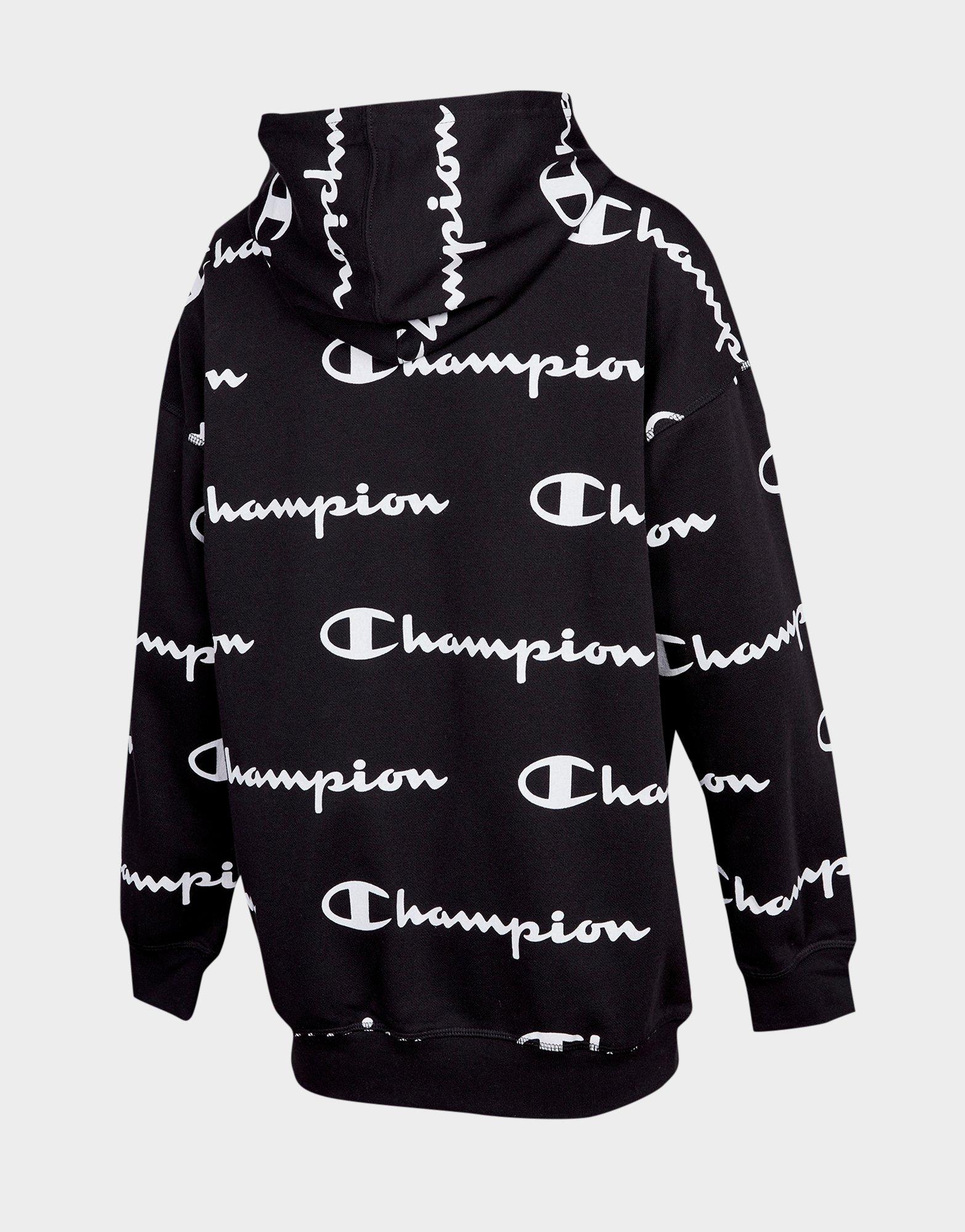 champion logo hoodie junior