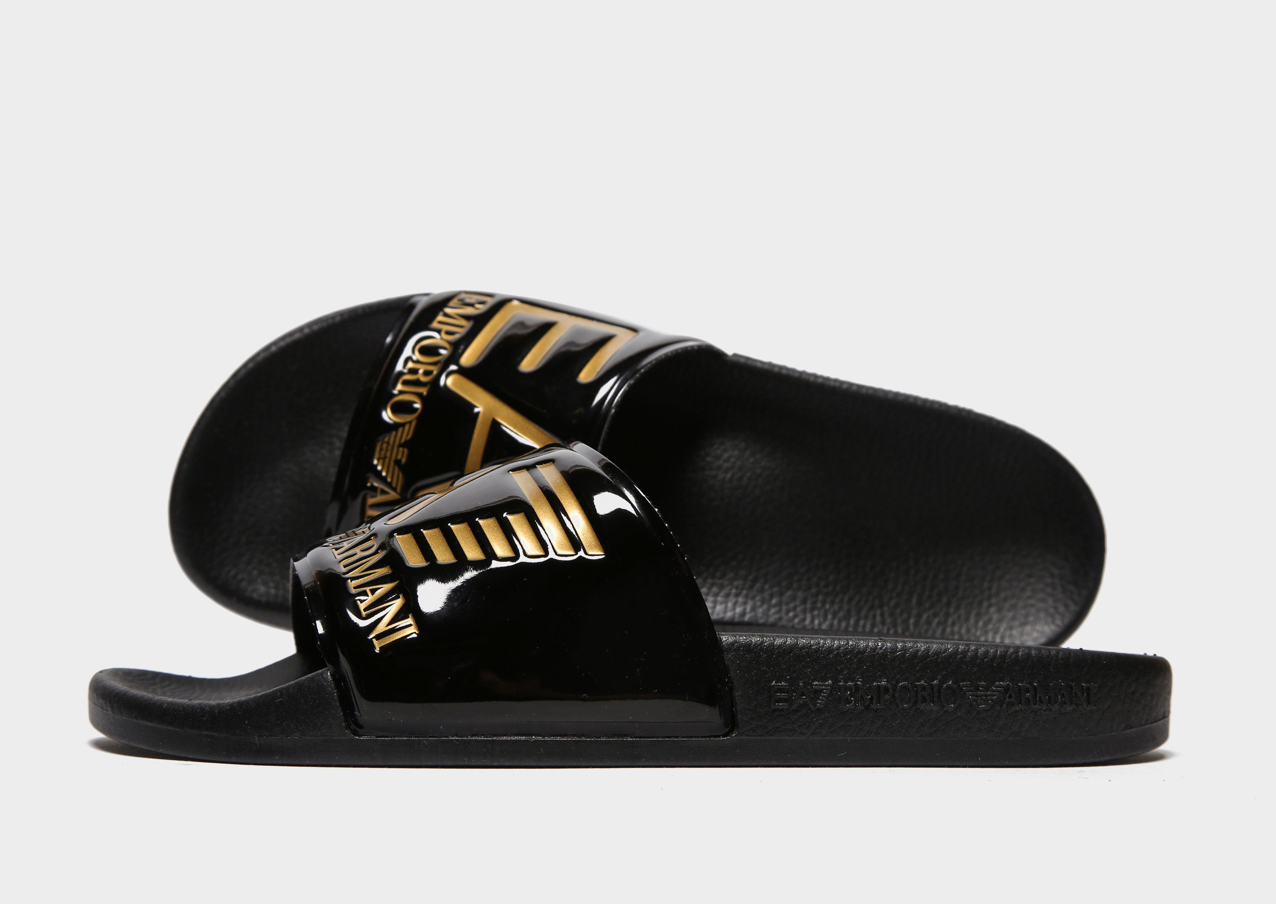 Emporio Armani EA7 Seaworld Slides en Negro | JD España