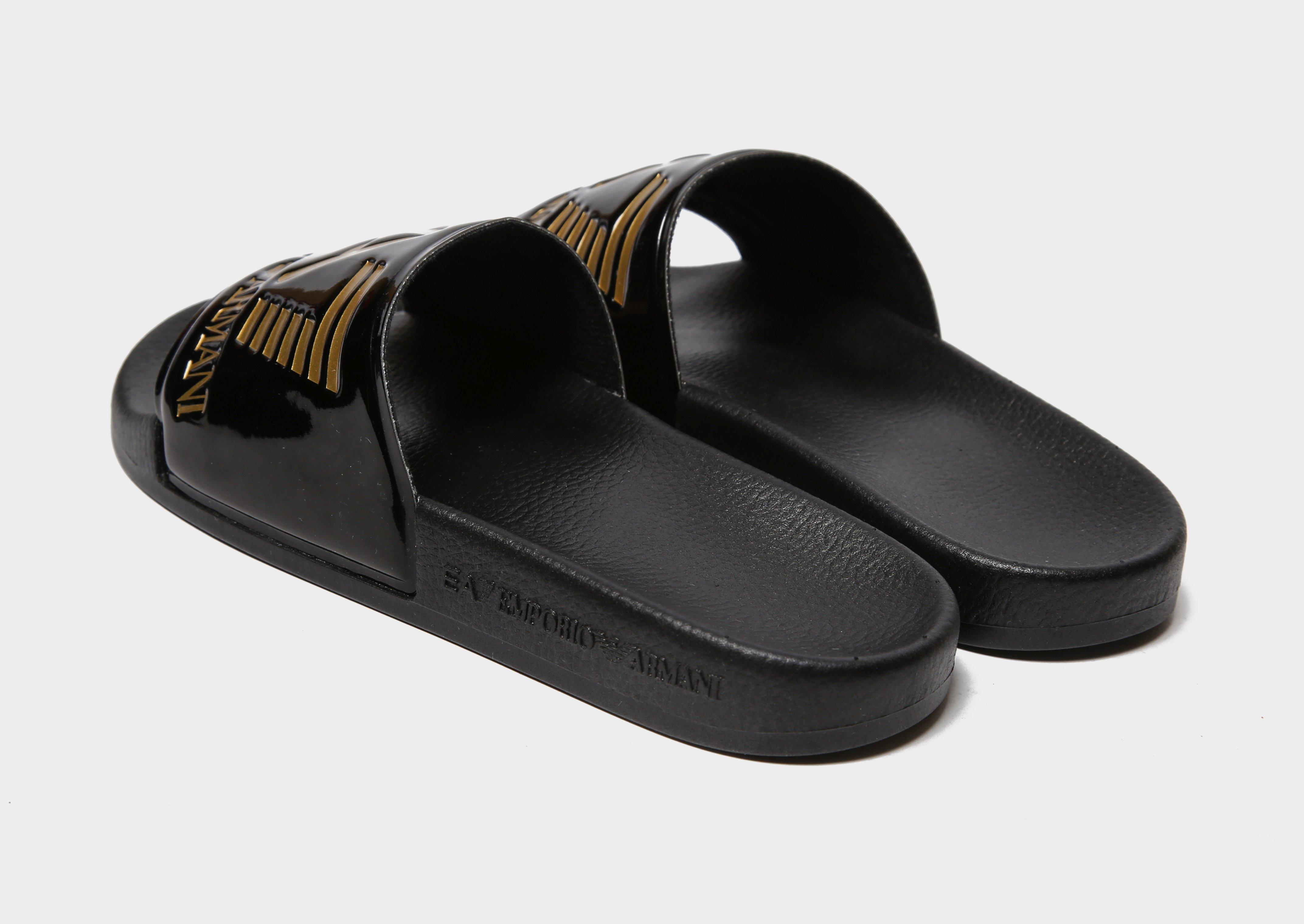 blive imponeret Væk sjæl Sort Emporio Armani EA7 Seaworld Slides Women's - JD Sports Danmark