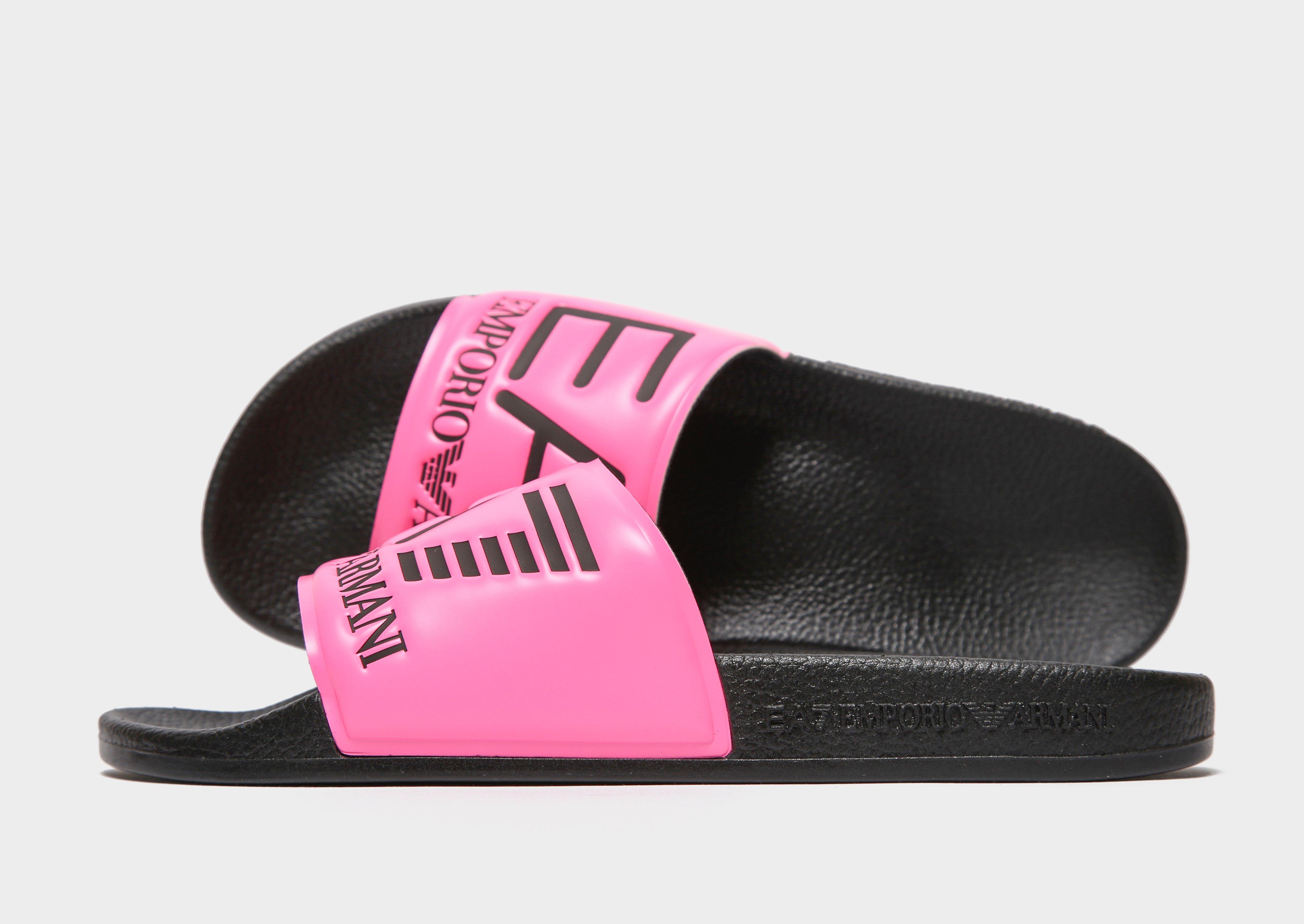 Pink Emporio Armani EA7 Seaworld Slides 