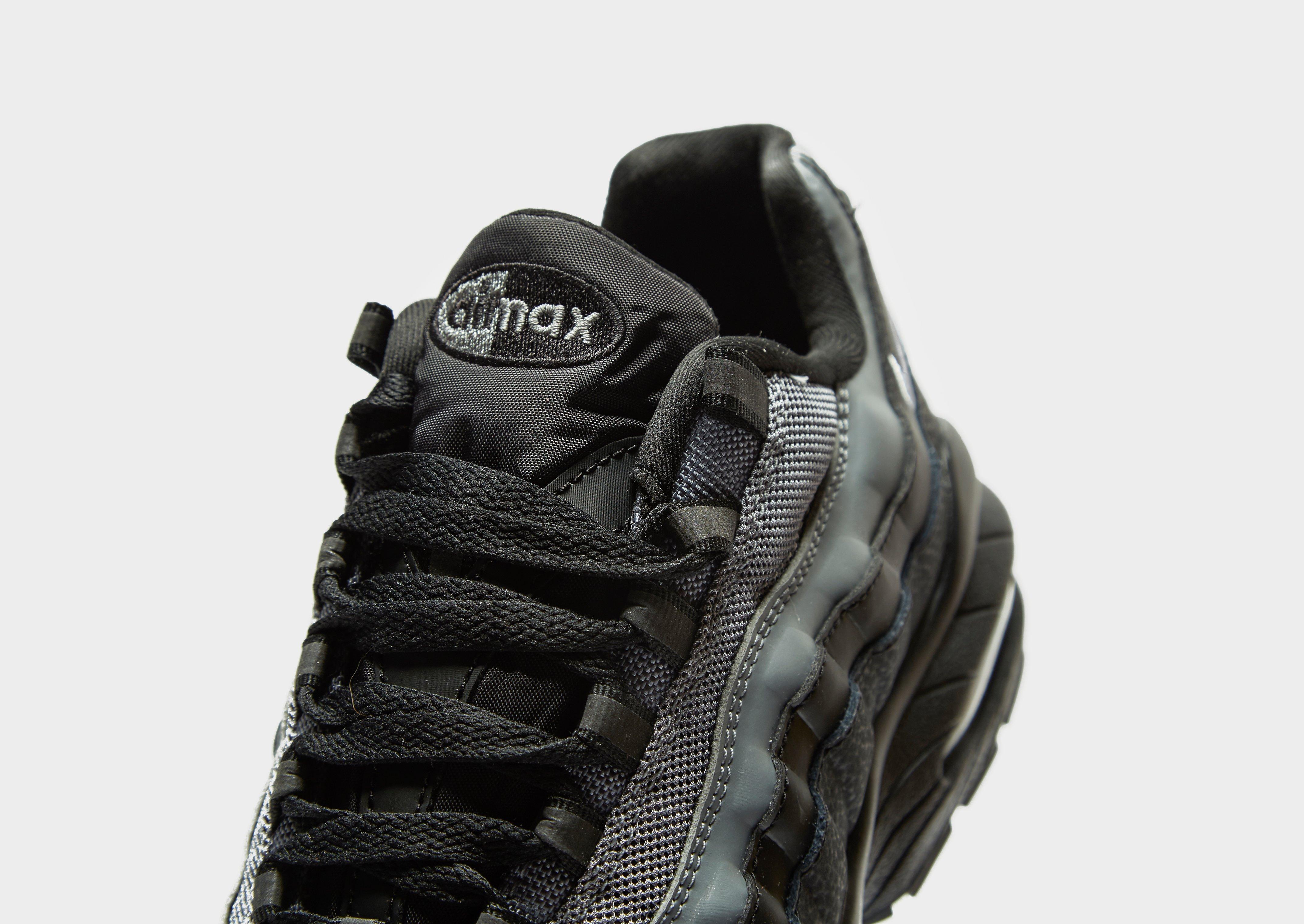 nike air max 95 junior black and white