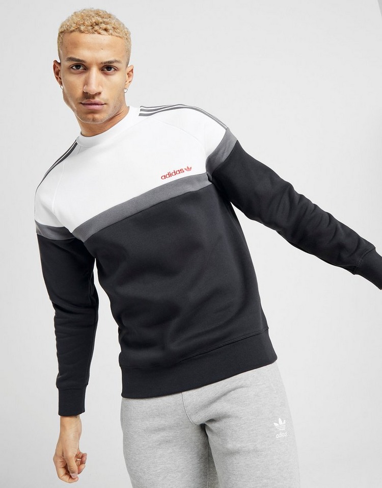 Buy Black adidas Originals Linear 2.0 Crew Sweatshirt | JD Sports | JD Sports Ireland