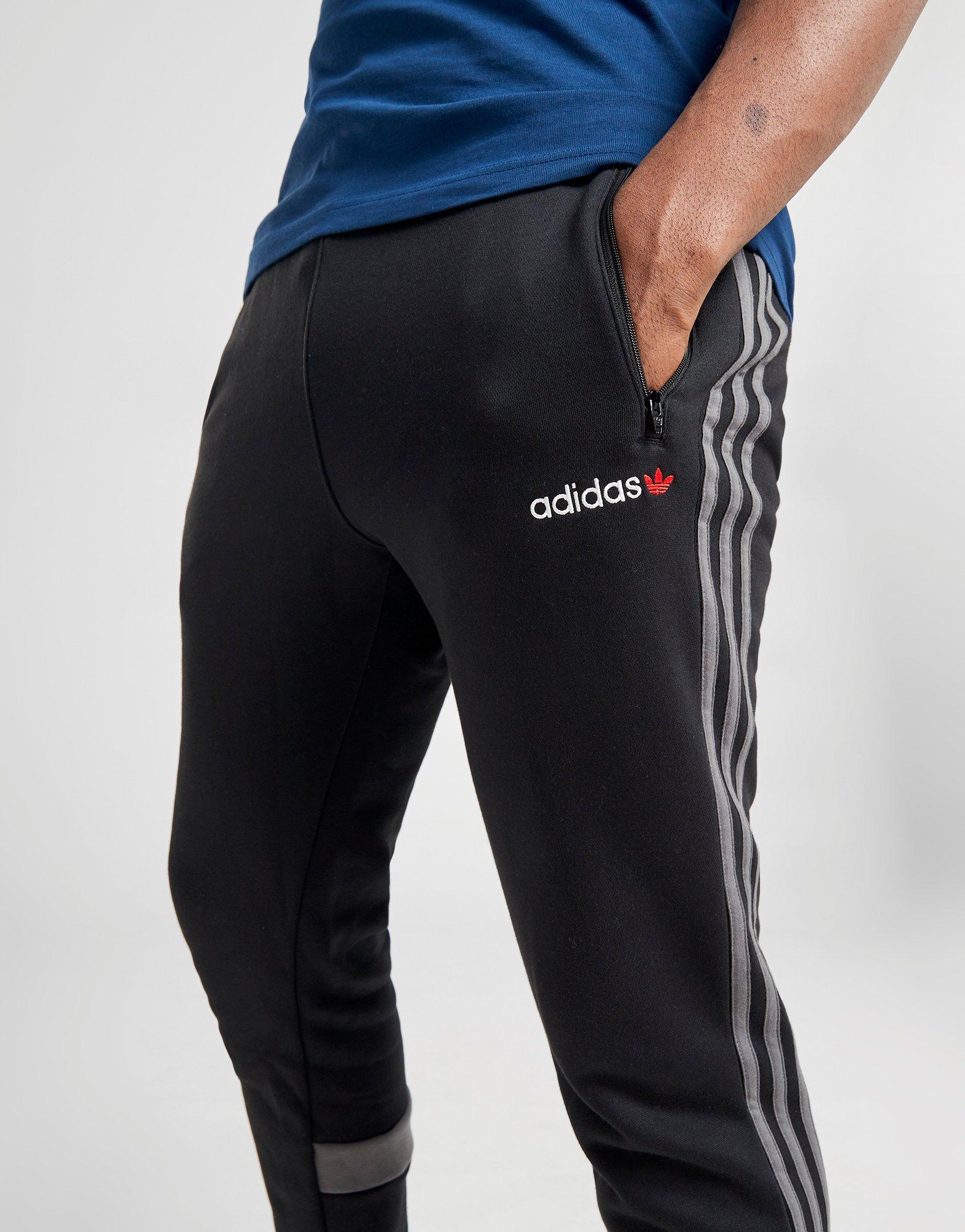 adidas originals linear logo fleece pants