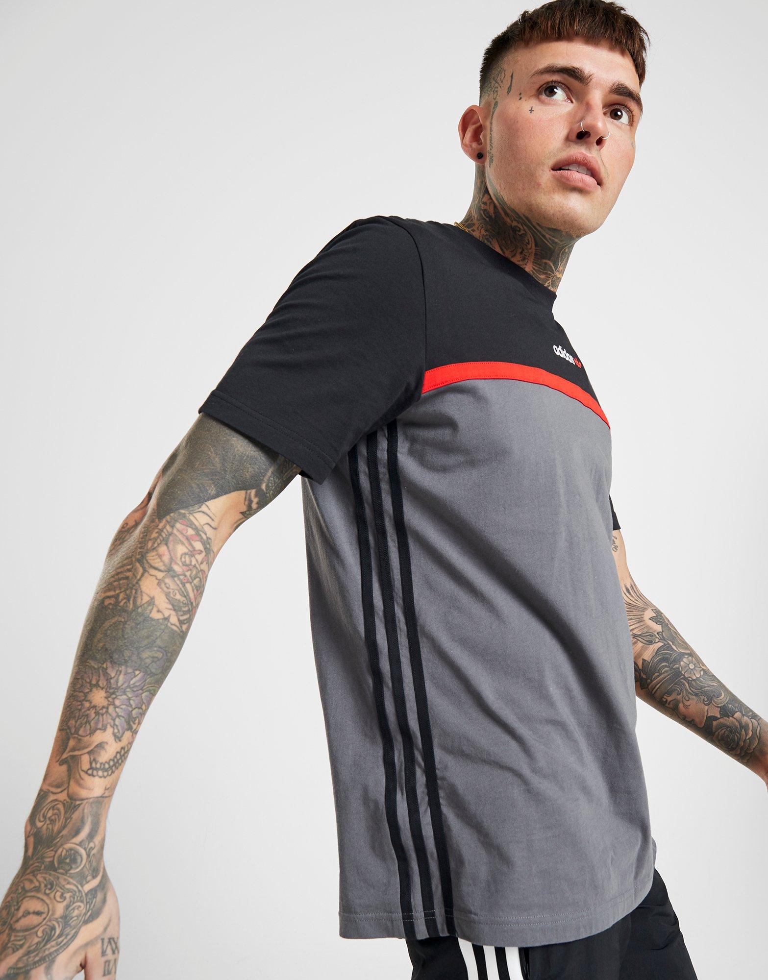 adidas color block shirt