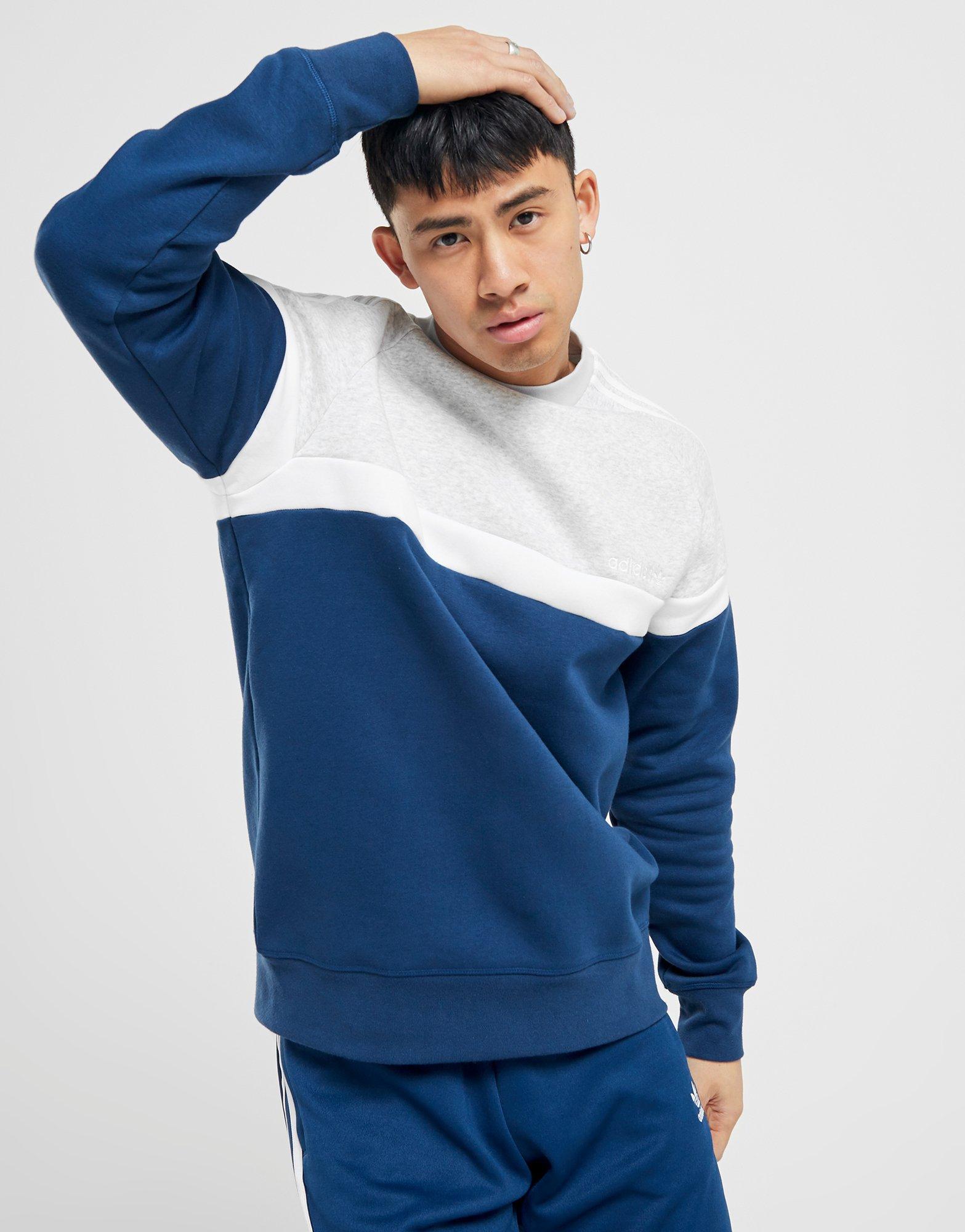 adidas originals linear sweater in lilac and black