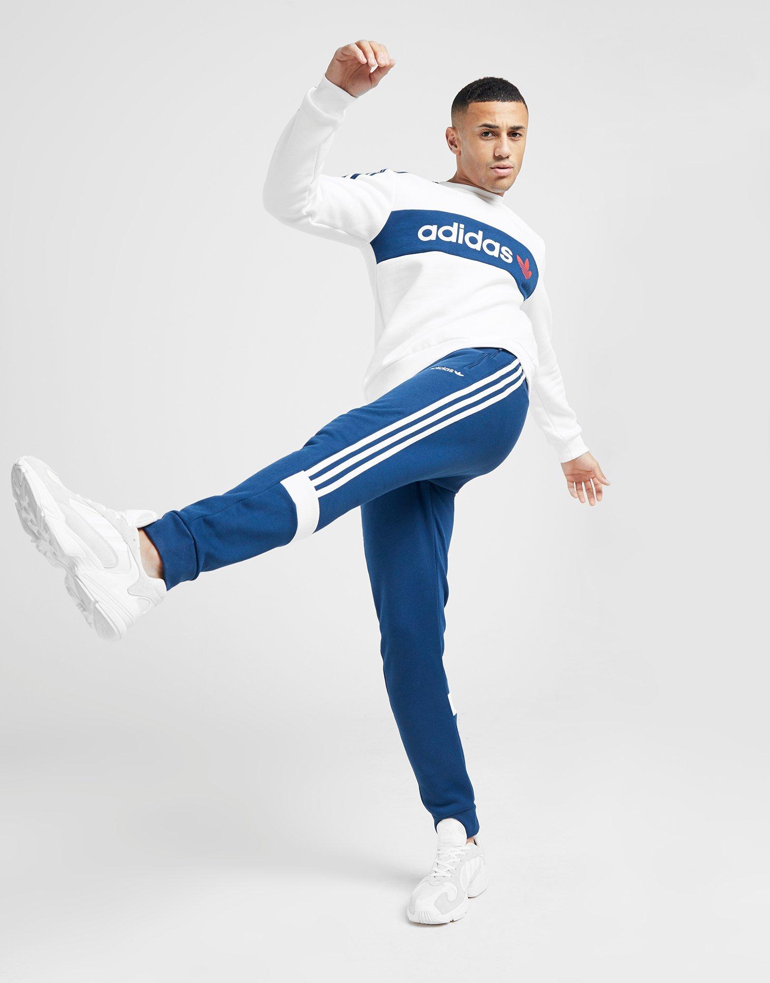 blue addidas joggers