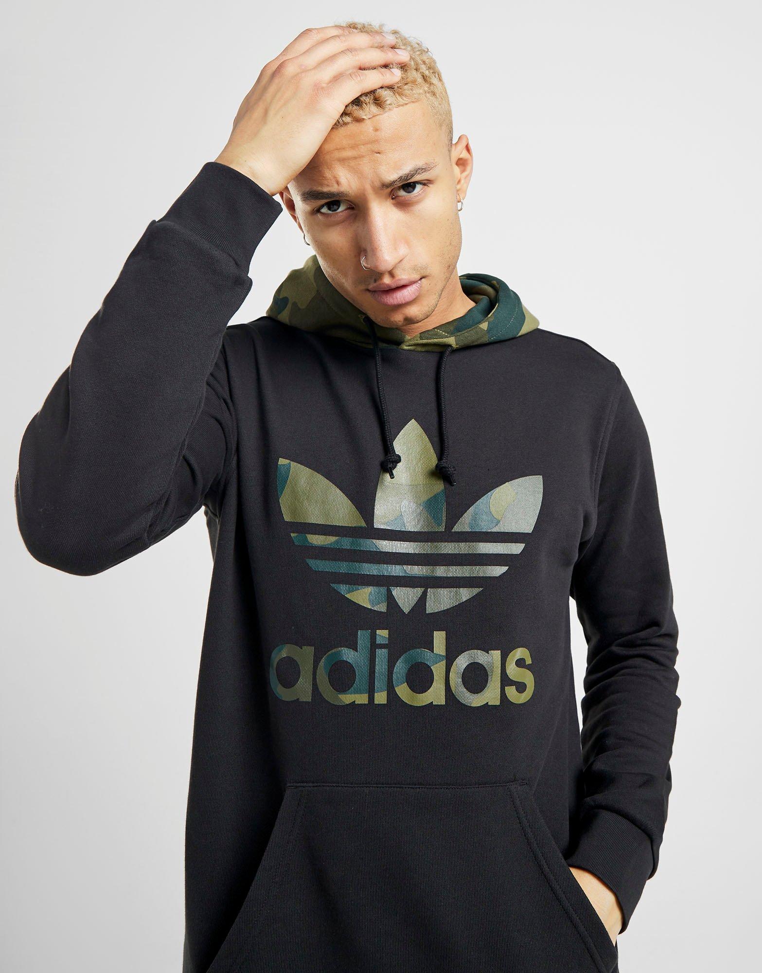 adidas trefoil hoodie herr