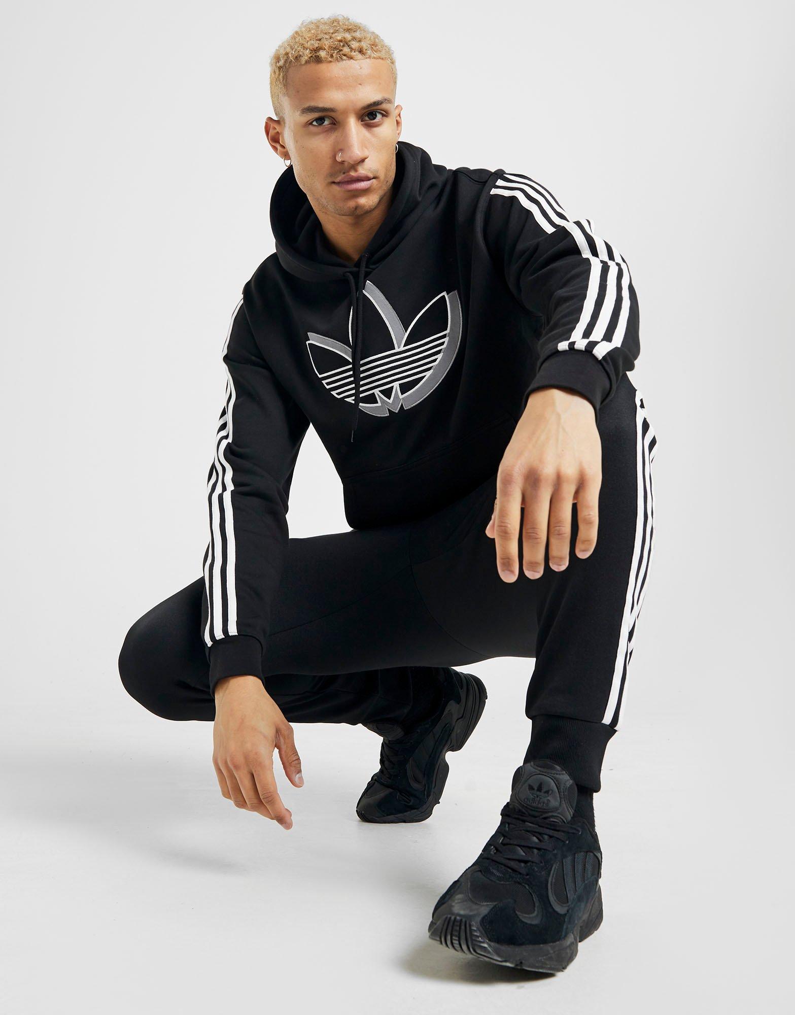 adidas shadow trefoil hoodie