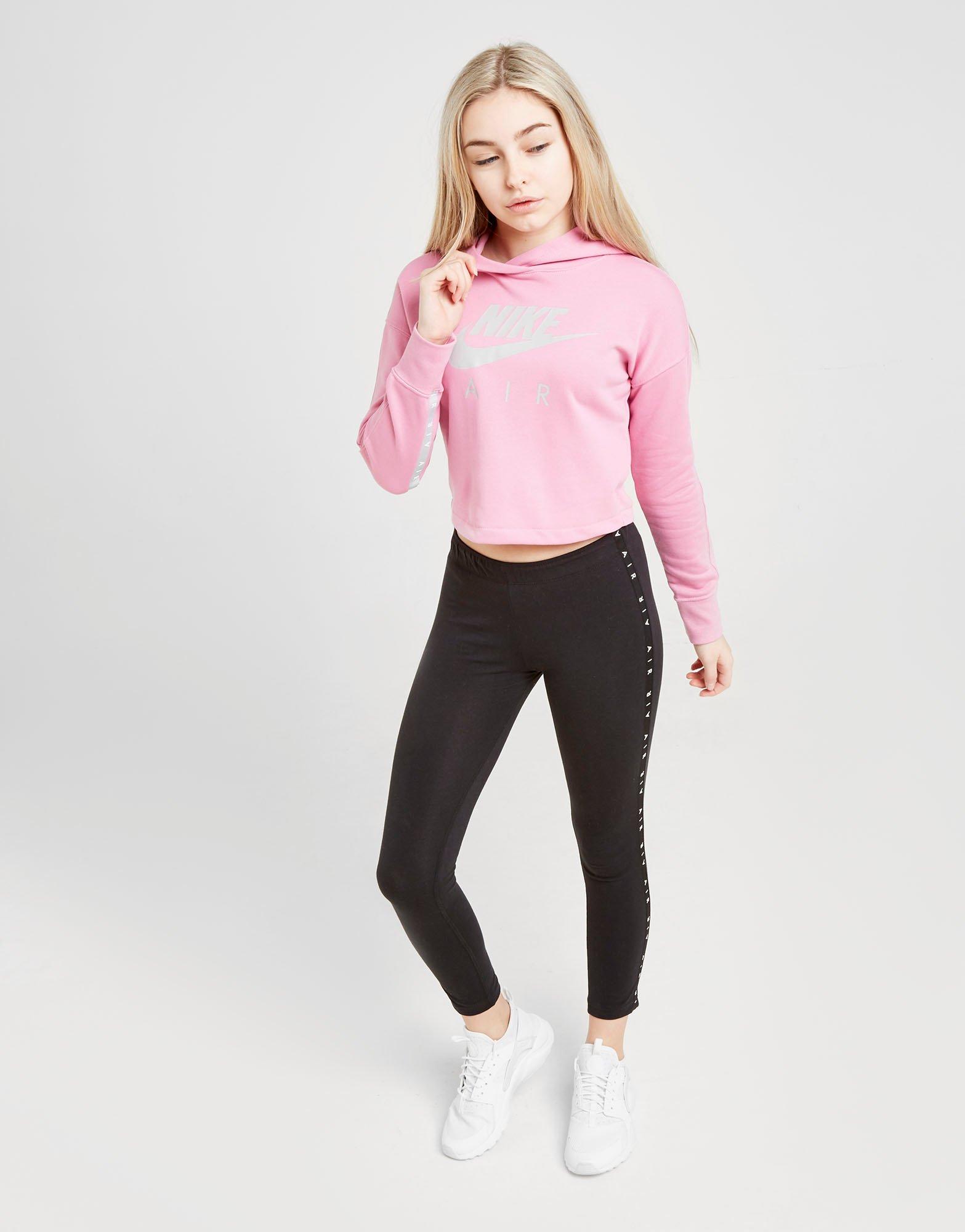 nike girls cropped hoodie