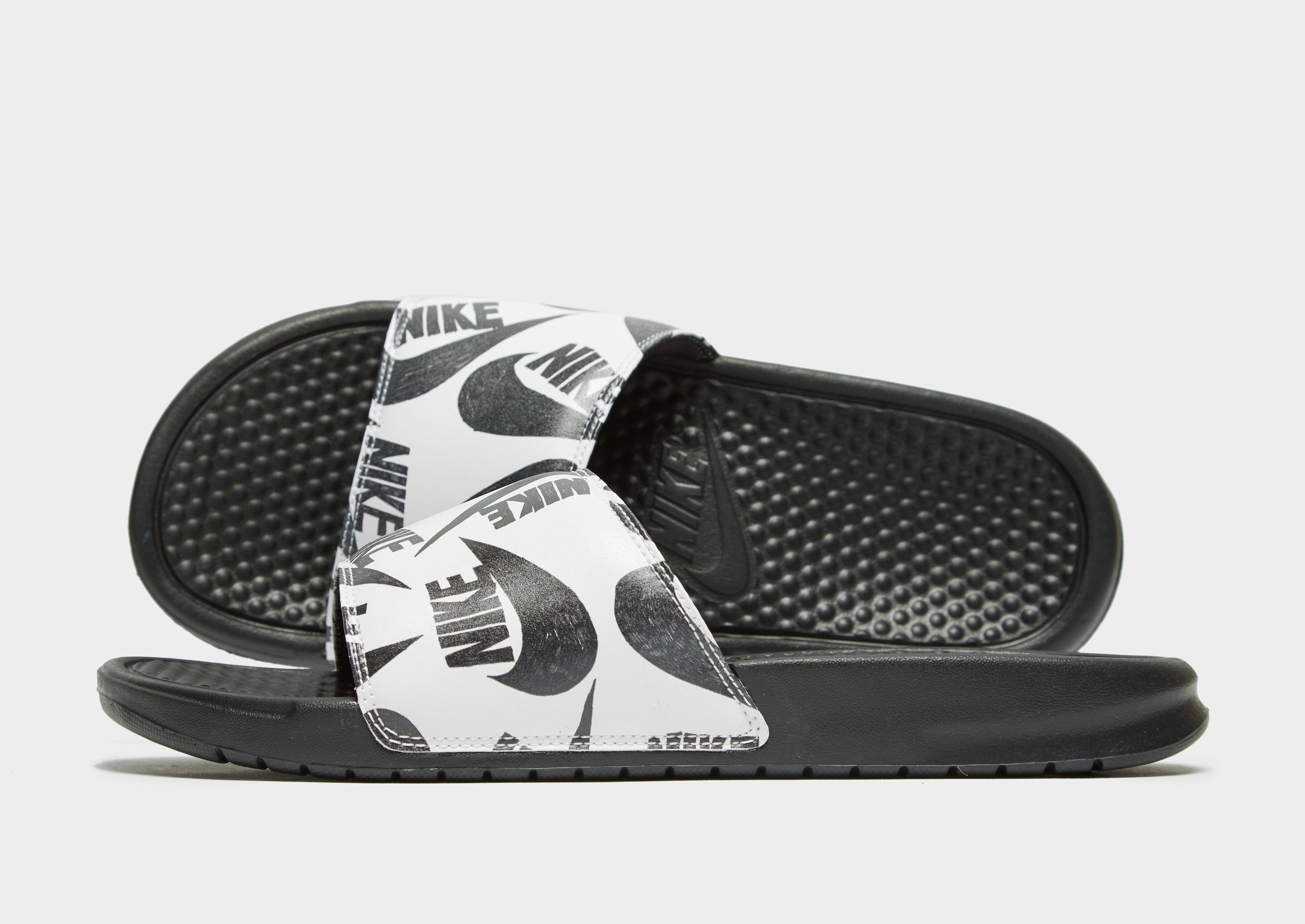 nike benassi gray