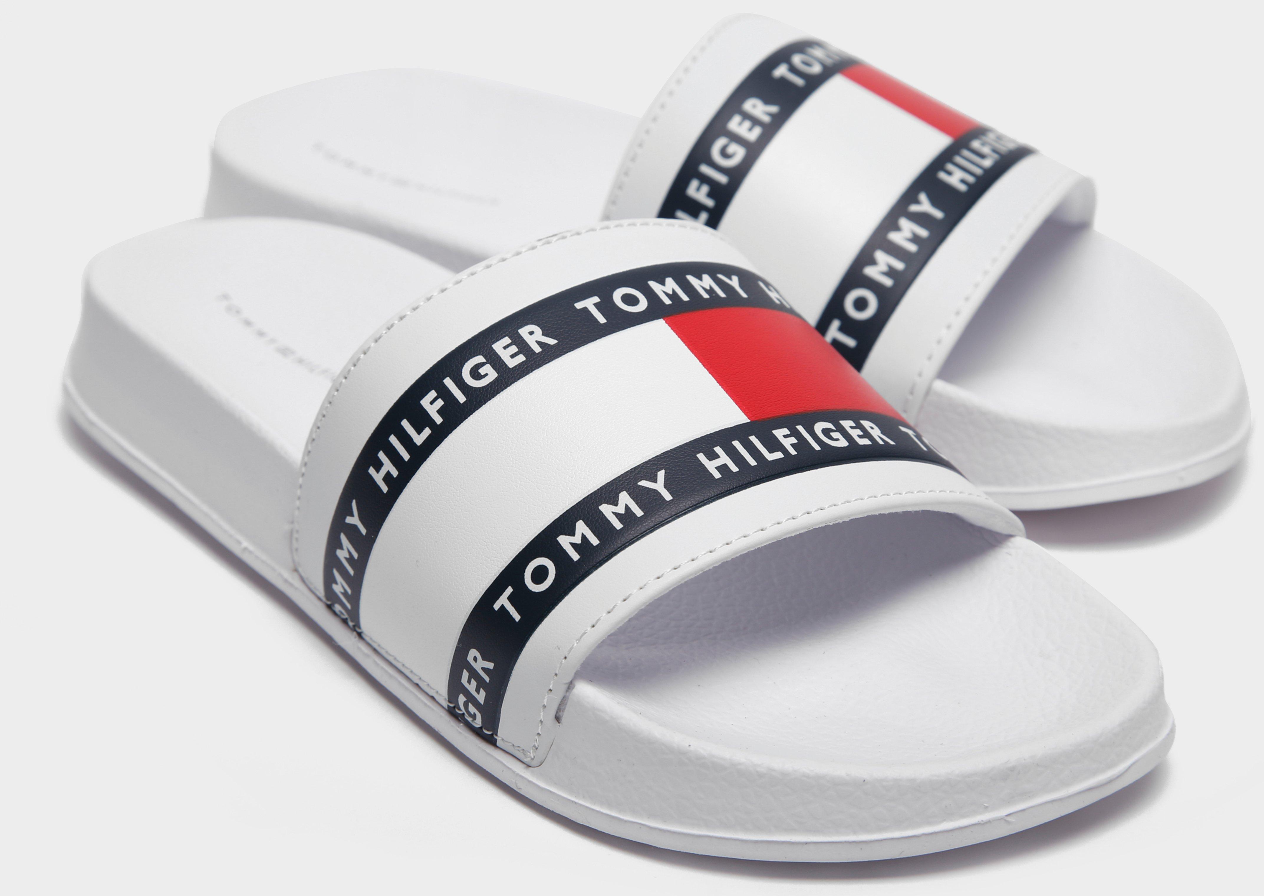 tommy hilfiger flag slider sandals