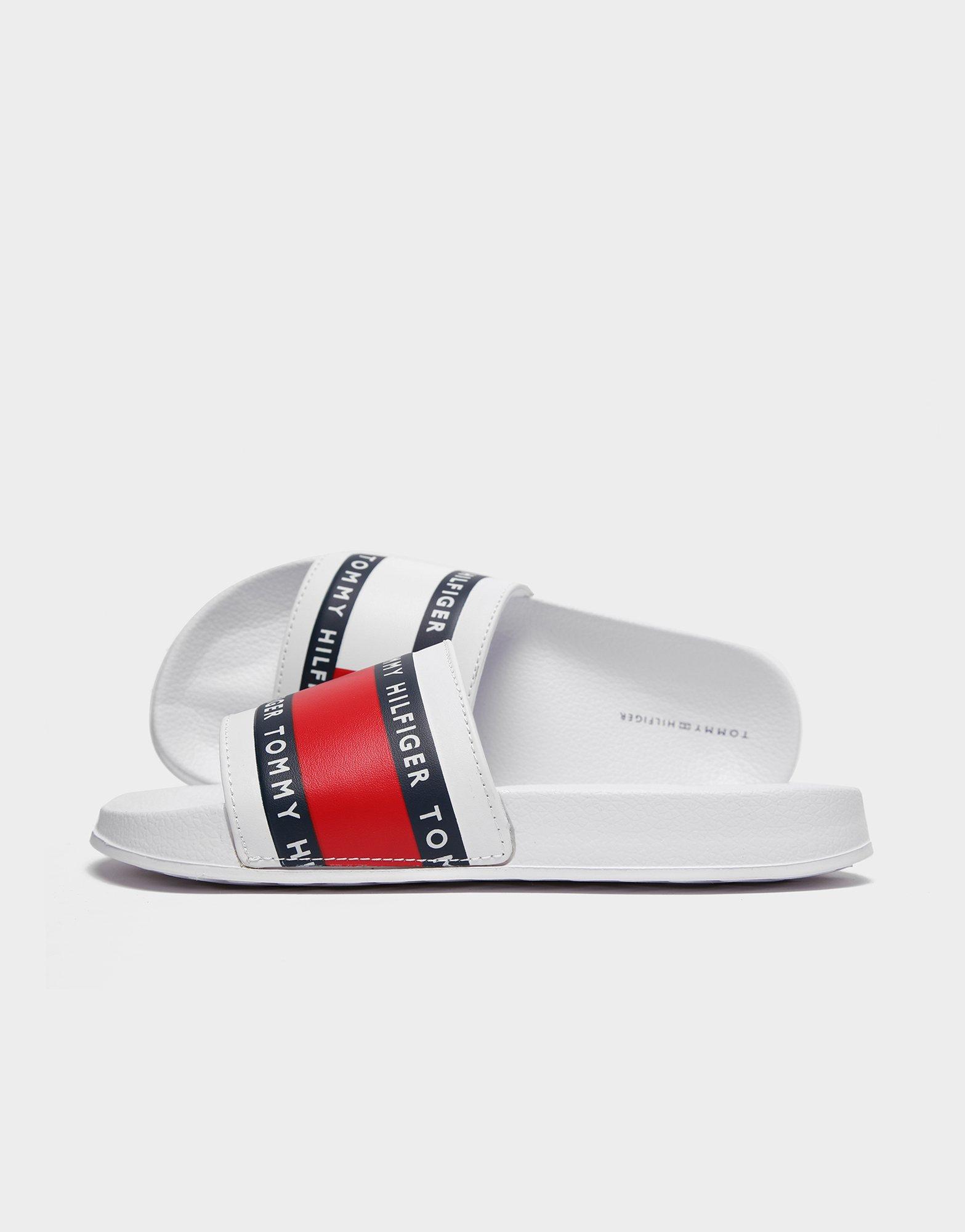 Tommy Hilfiger Flag Print Slides Junior