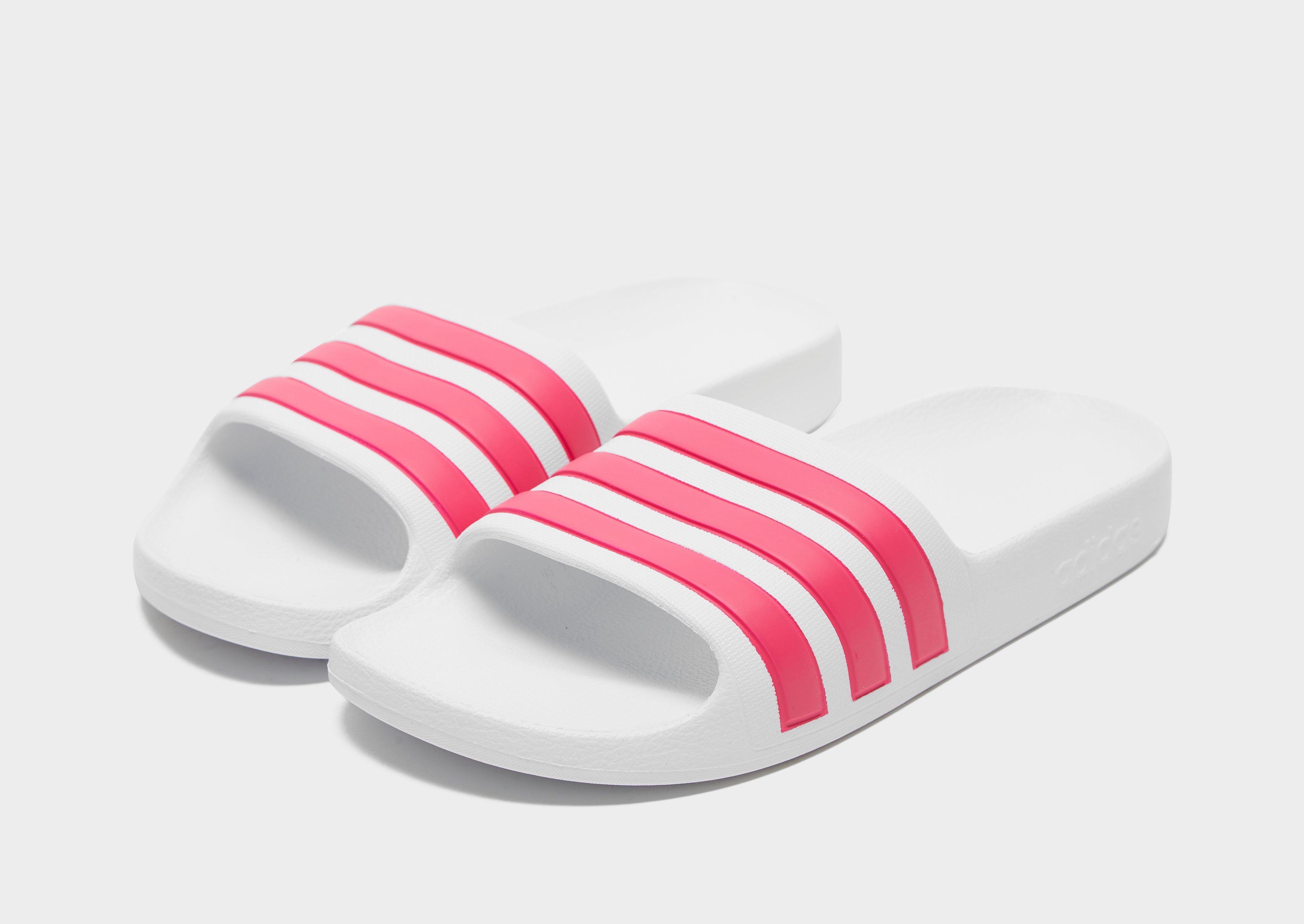 adidas adilette aqua slides pink