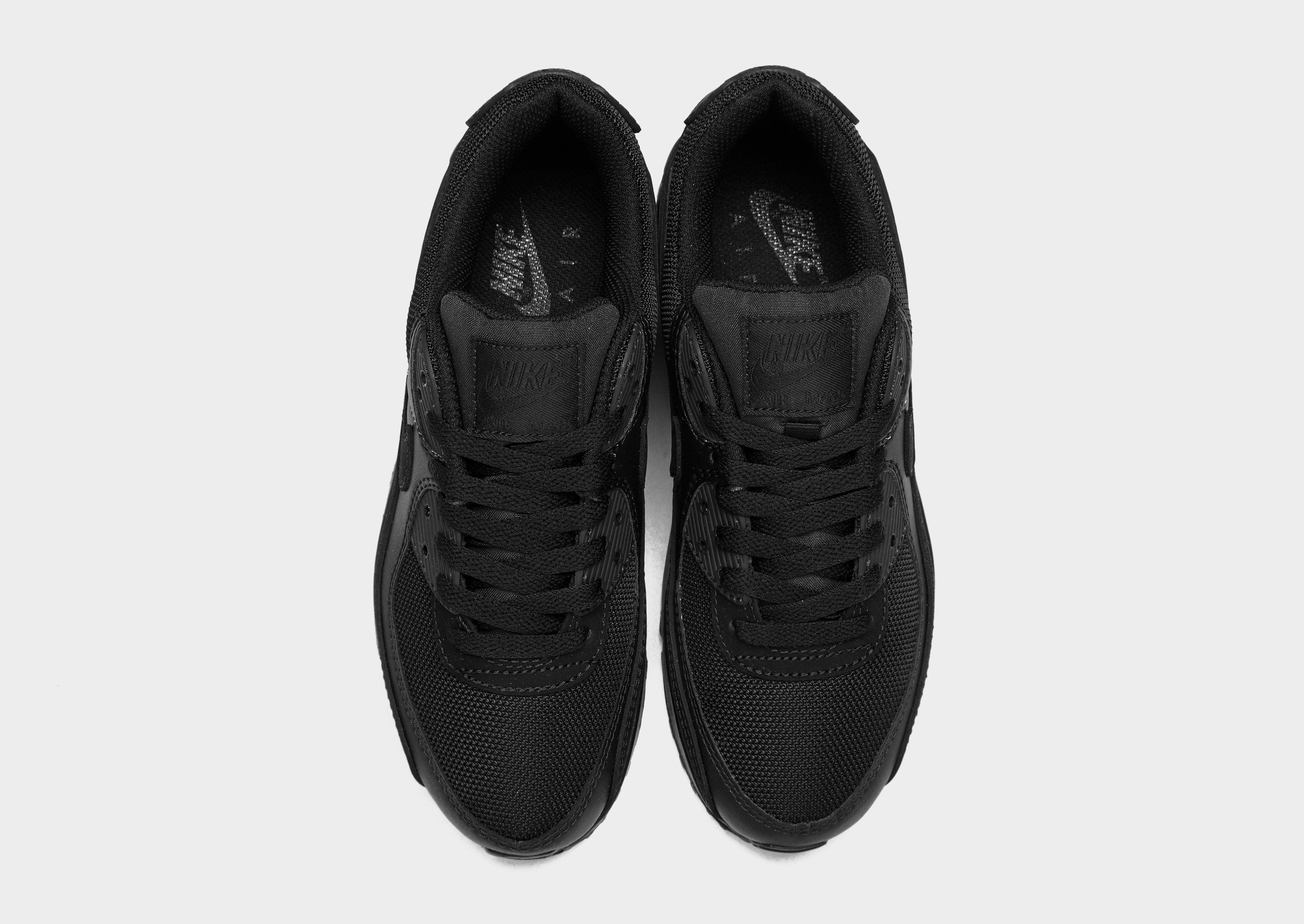 all black leather nike air max 90