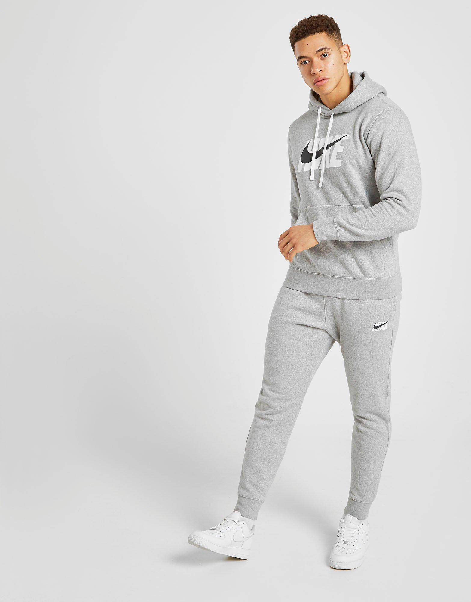 nike club tracksuit grey