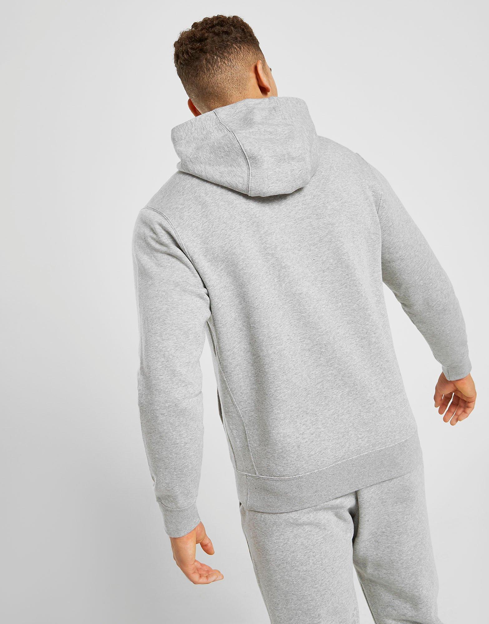 nike grey club hoodie