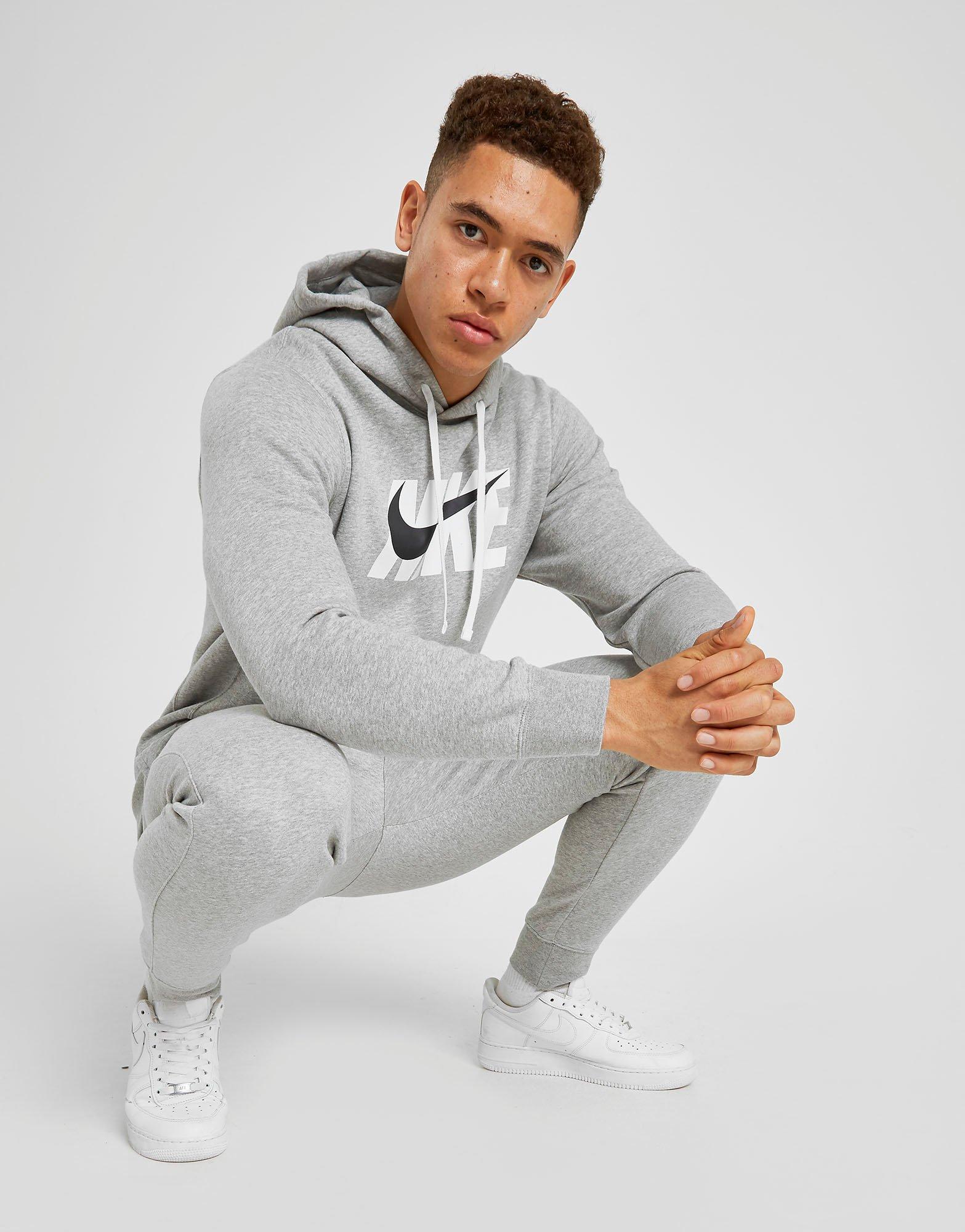 grey nike overhead hoodie