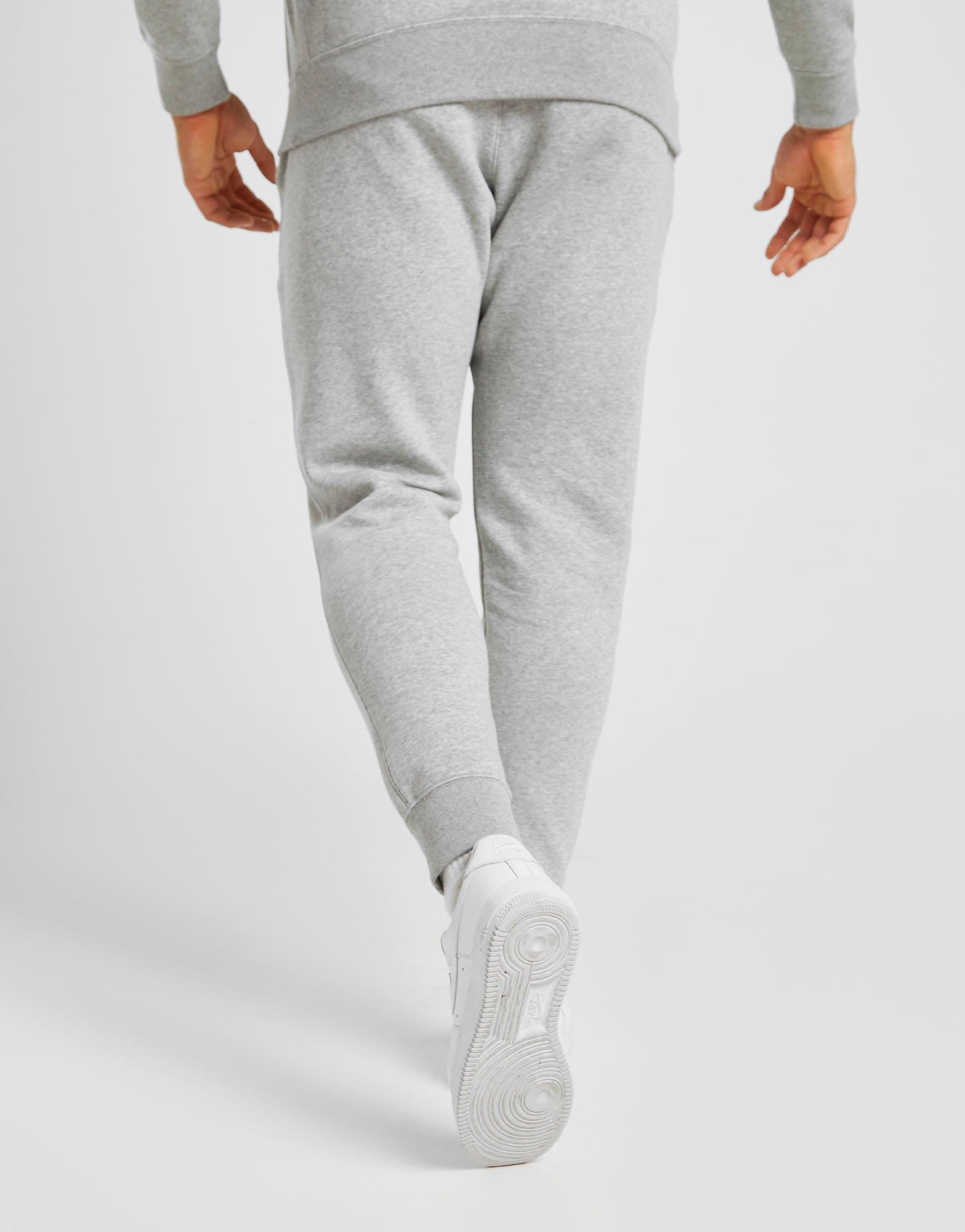 grey nike club tracksuit