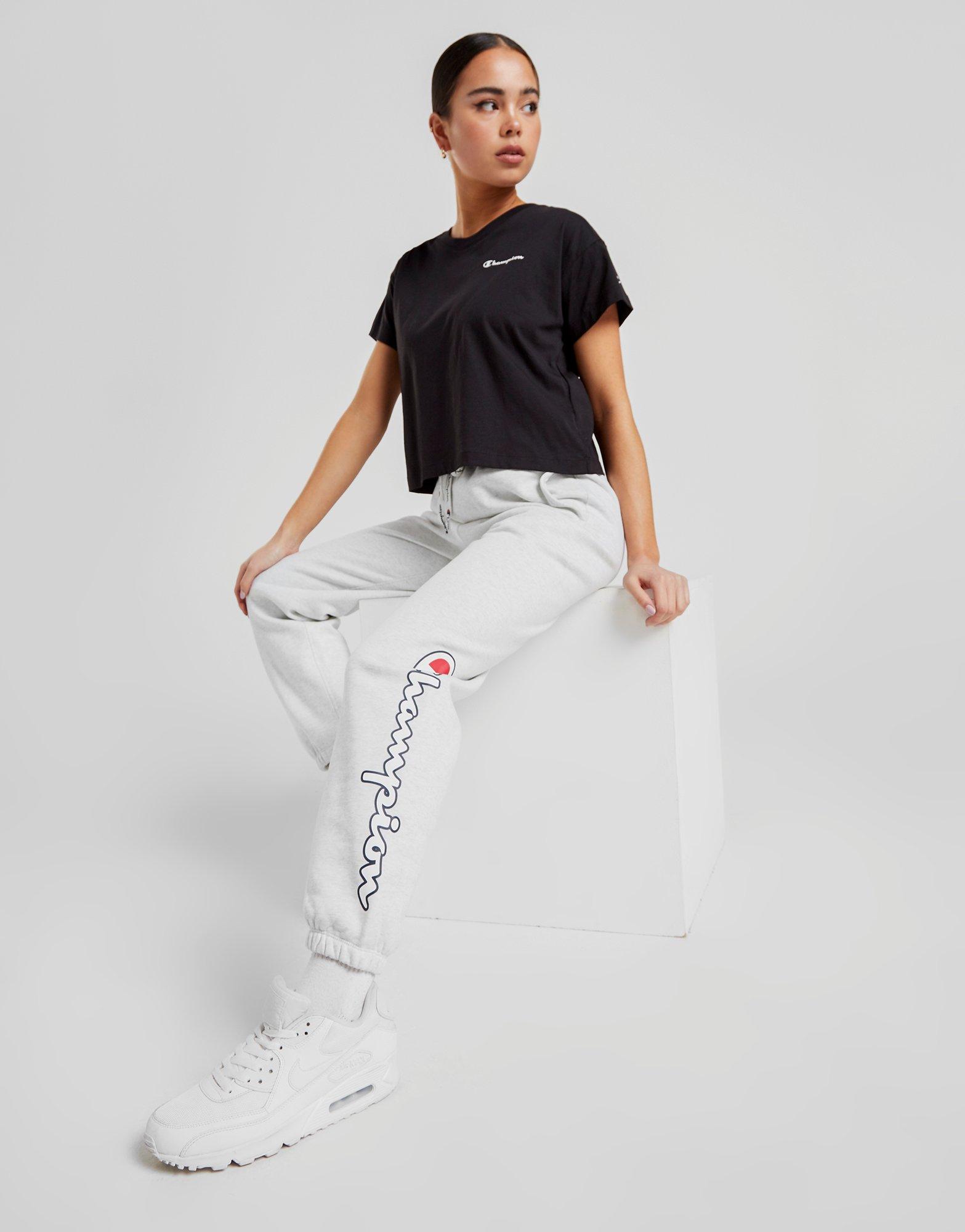 champion script logo joggers