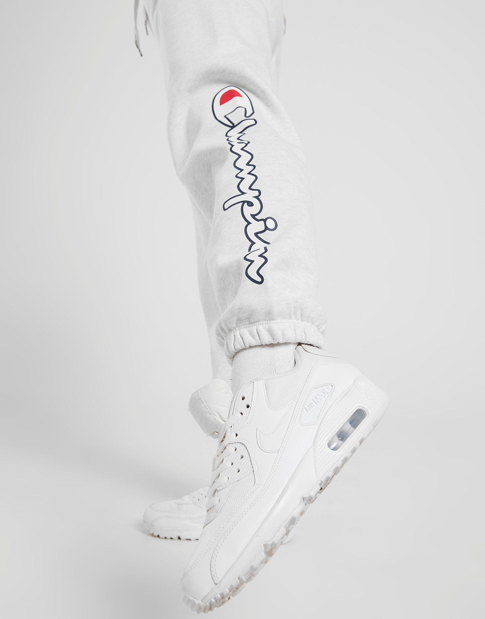 white champion joggers