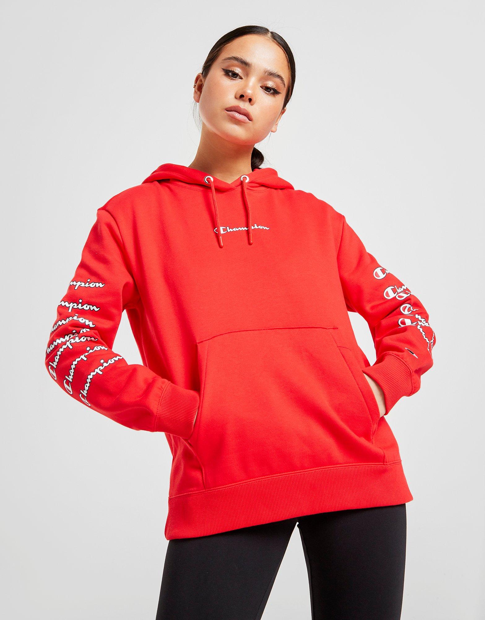 champion hoodie repeat logo