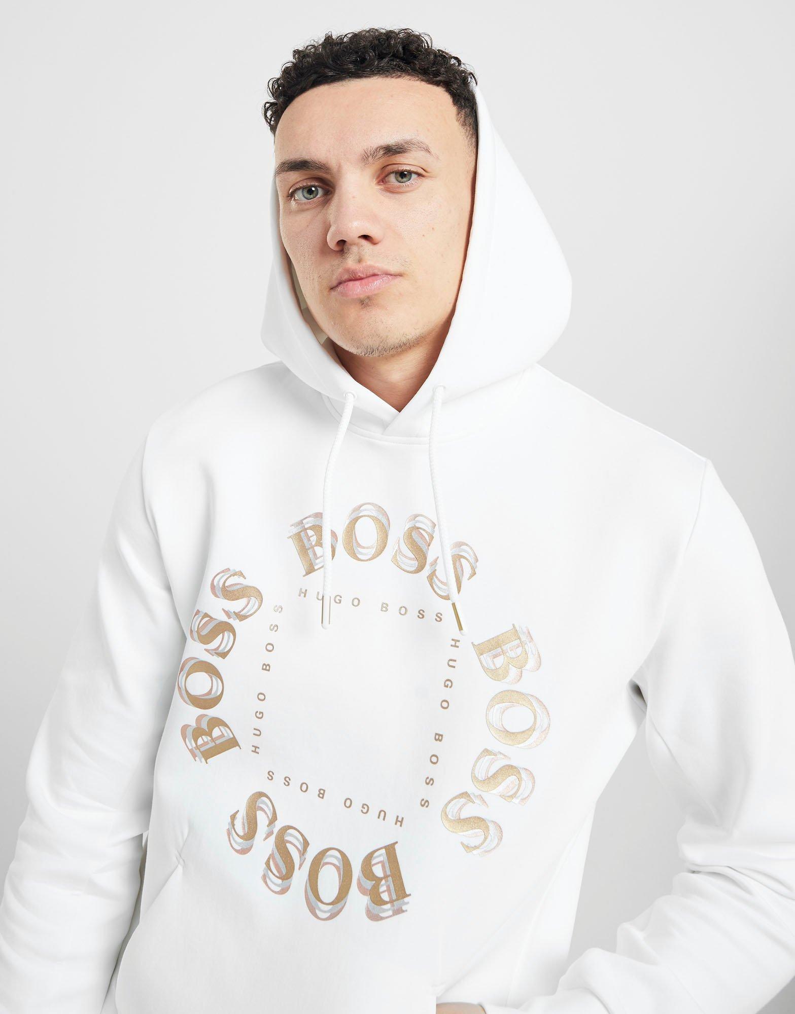 hugo boss sly hoodie white