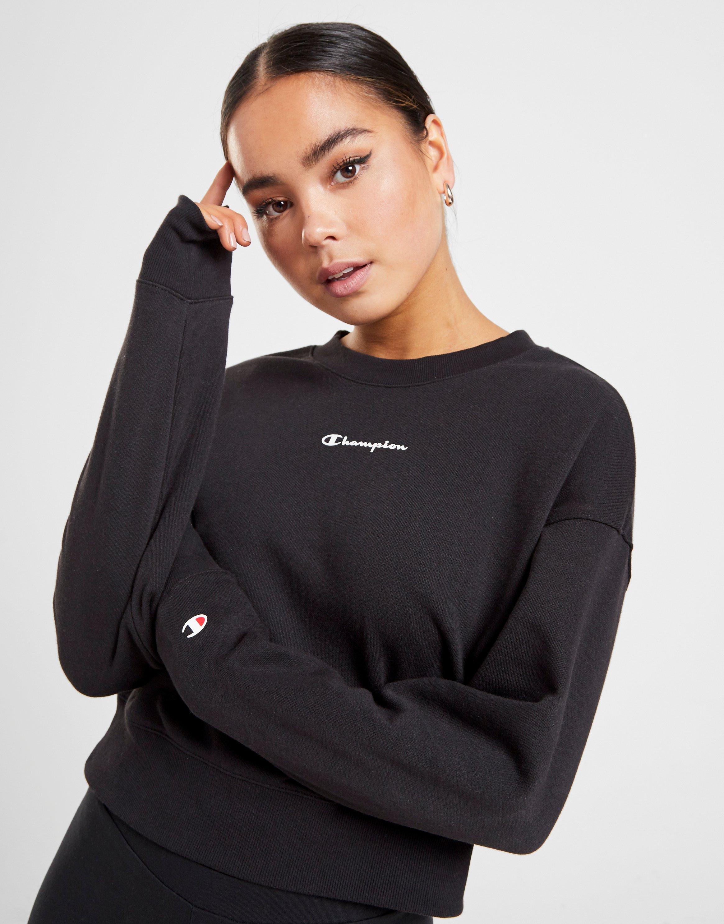 champion small logo crewneck