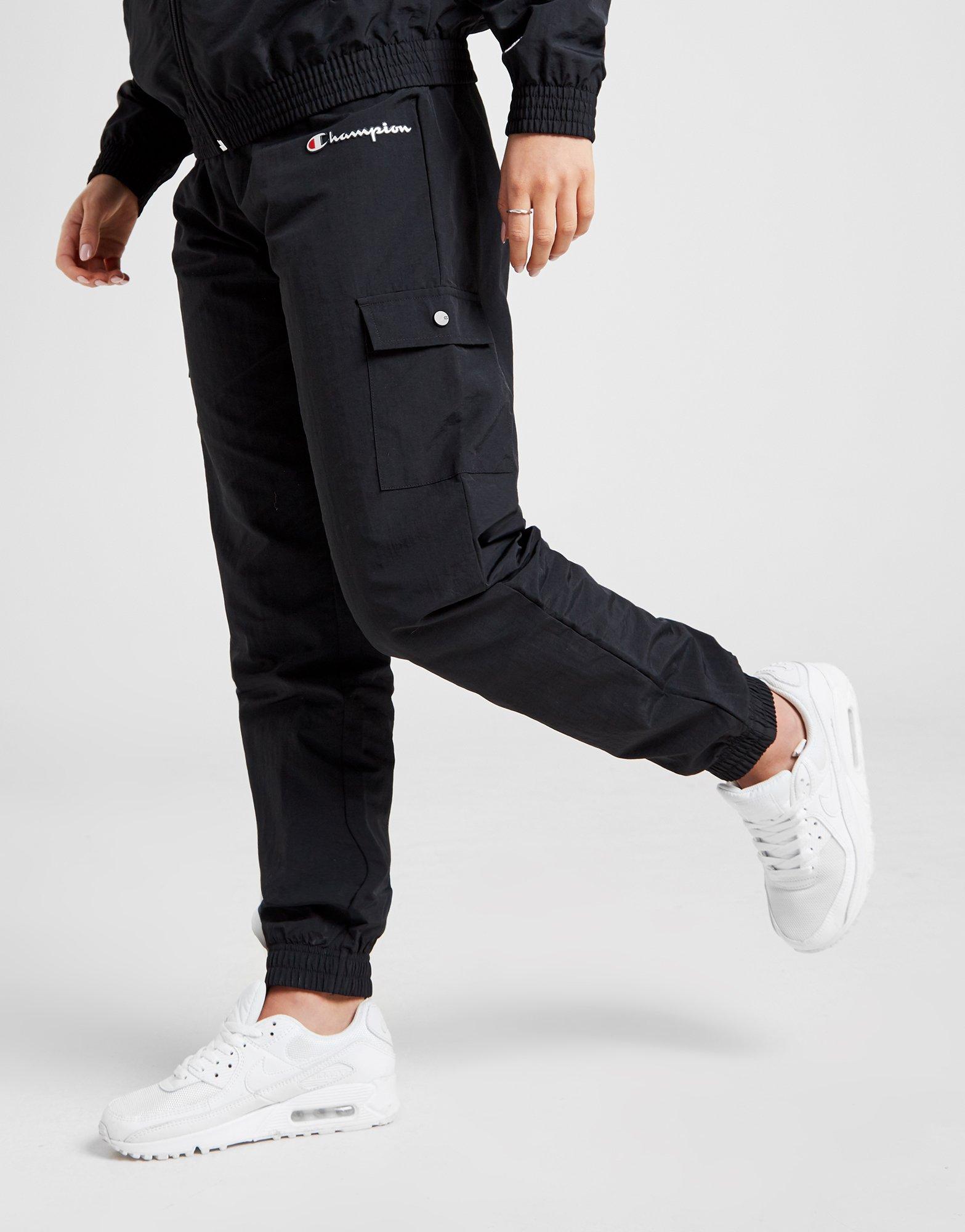 black champion tracksuit bottoms