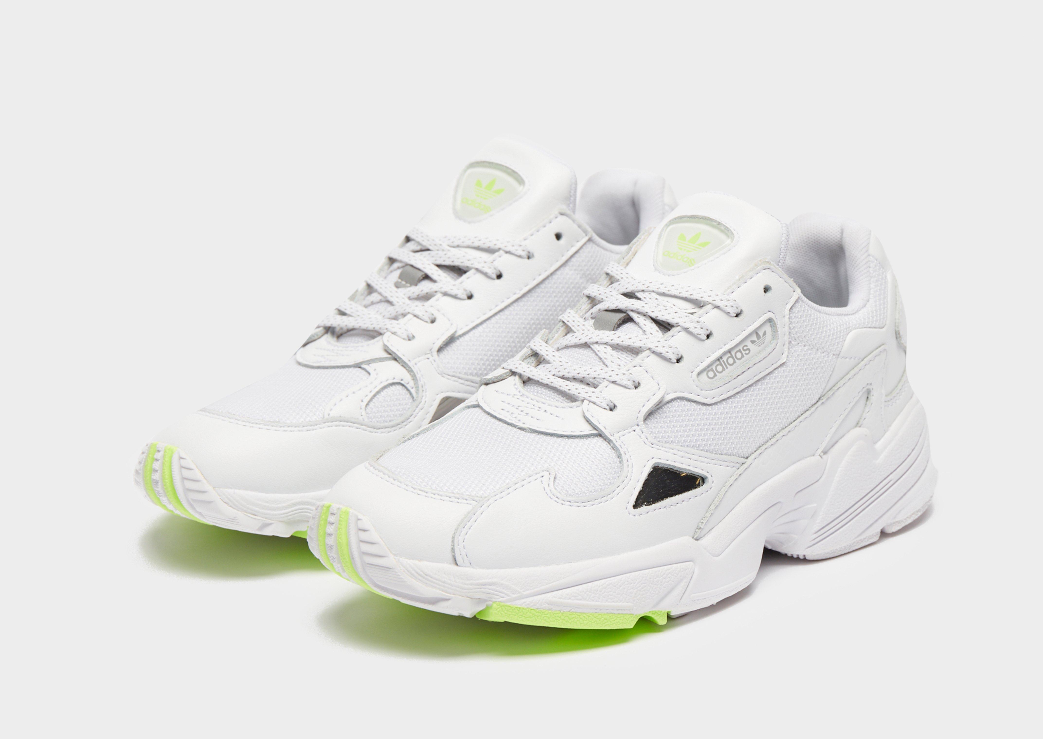 Adidas falcon best sale shoes green