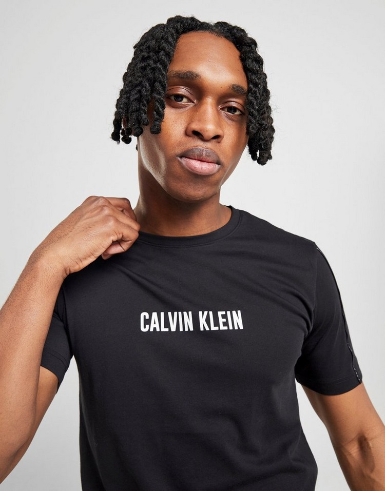 Buy Black Calvin Klein Performance Piping T-Shirt | JD Sports | JD ...