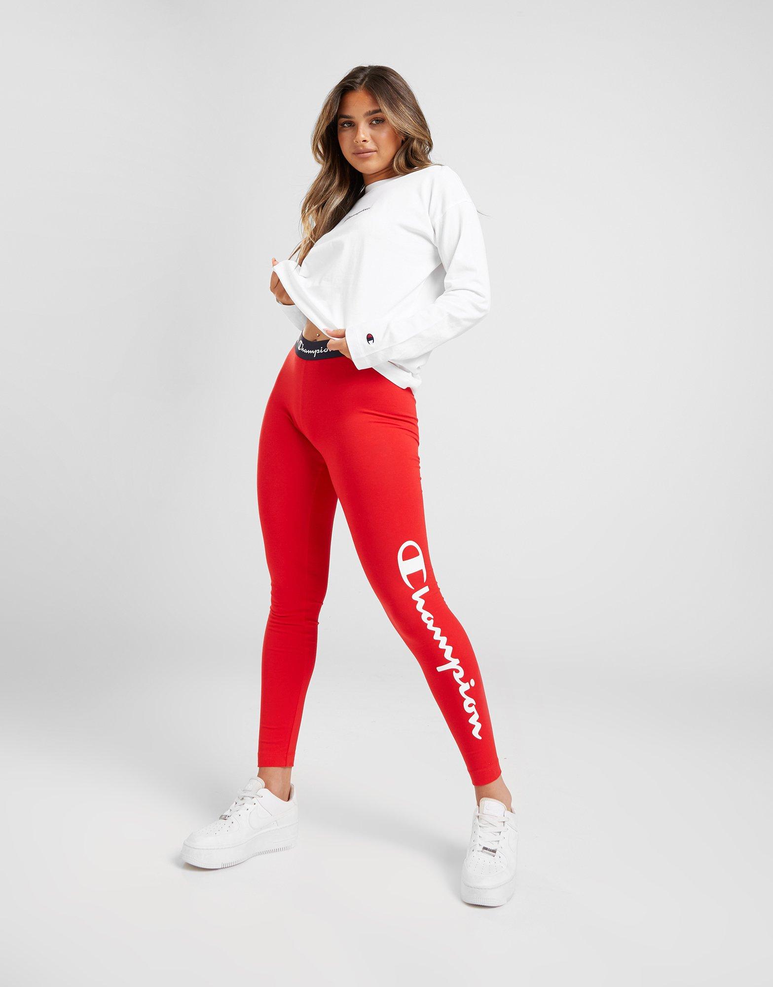 champion red leggings