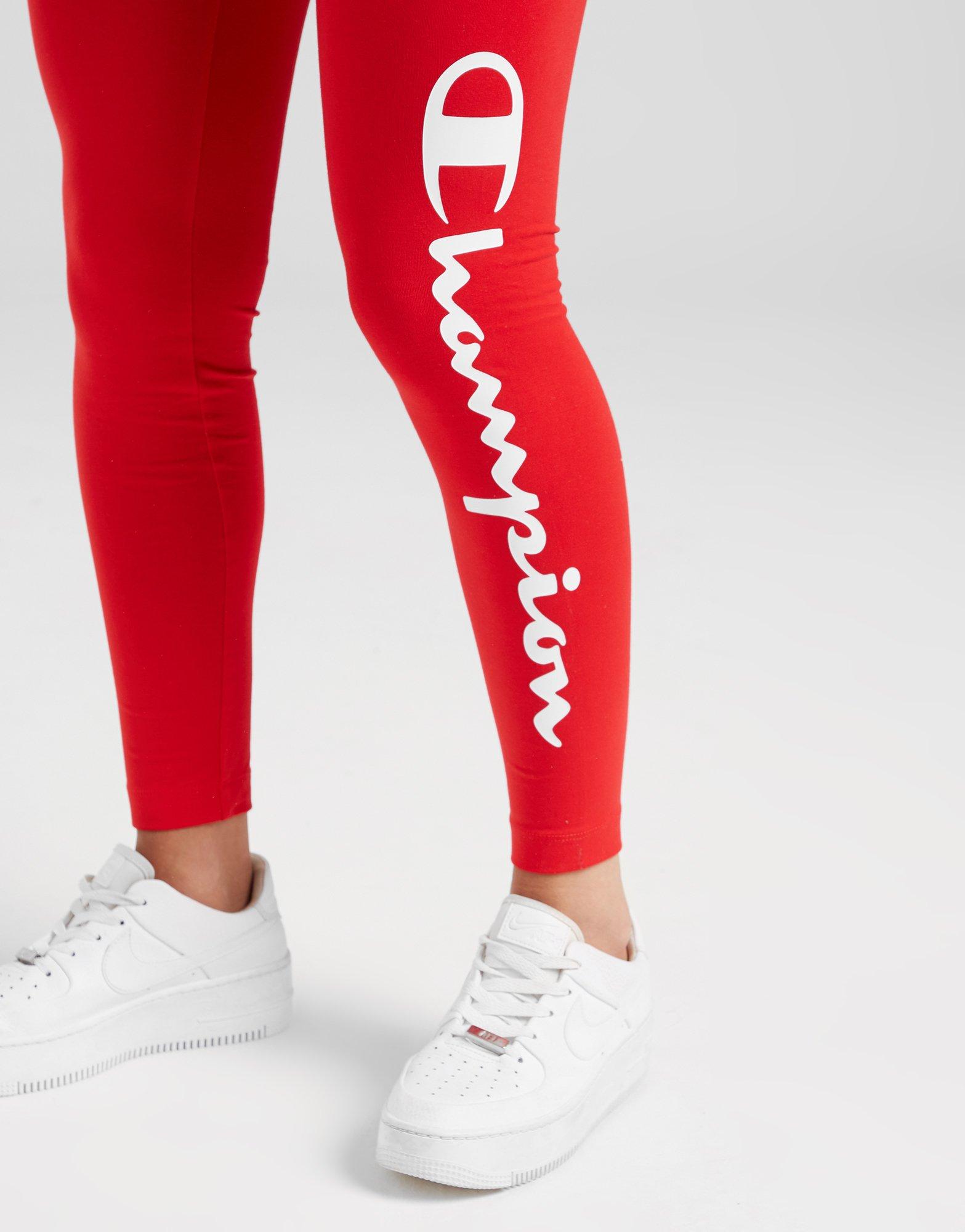 champion red leggings