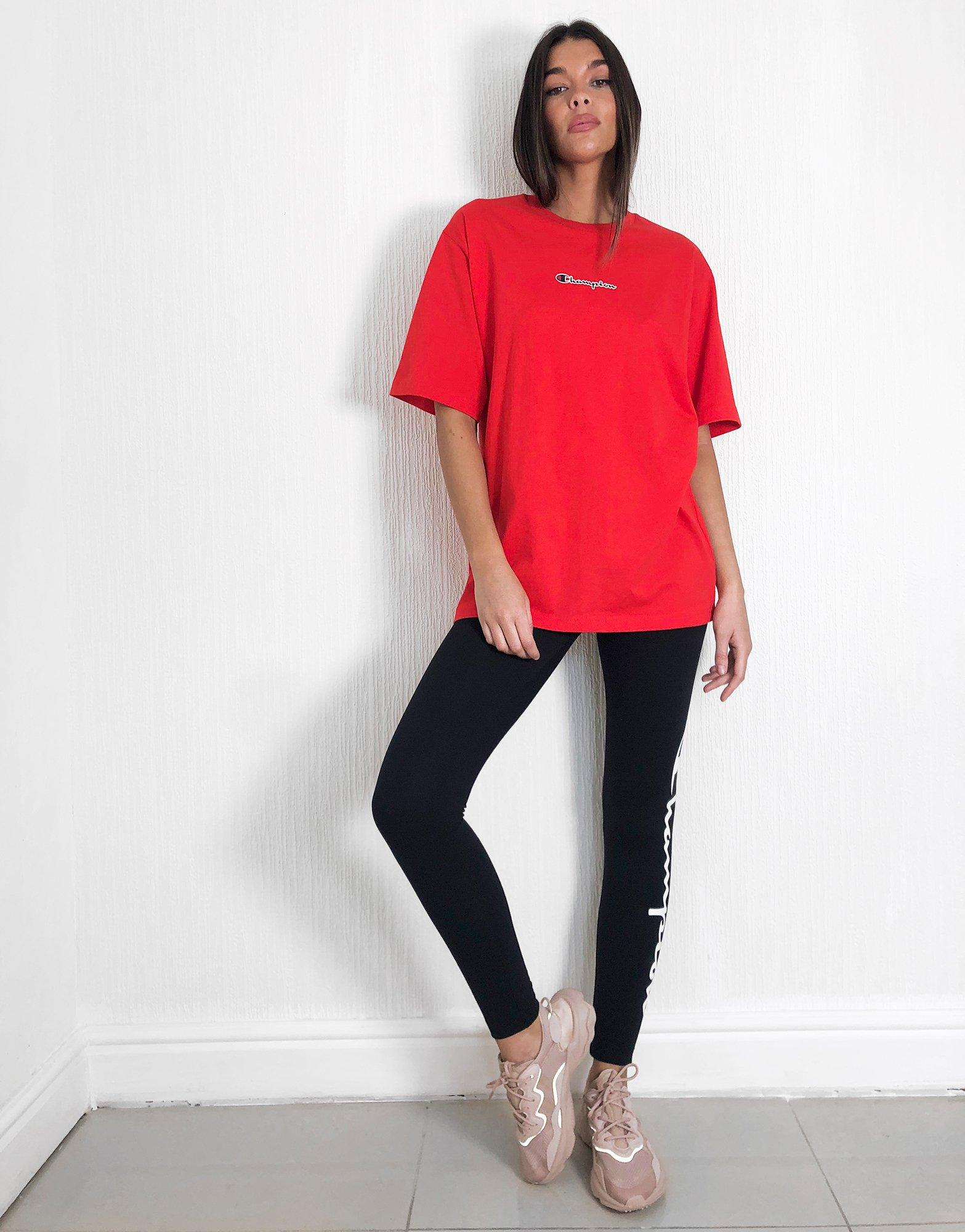 magliette champion donna rosso