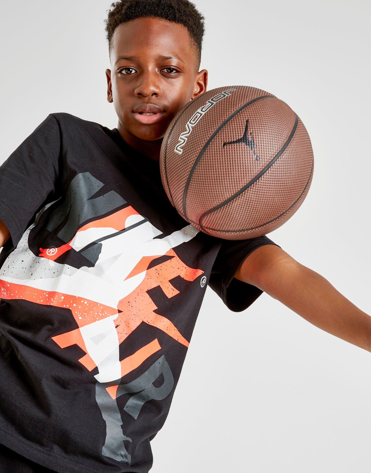 Buy Black Jordan Classic Graphic T-Shirt Junior | JD Sports | JD Sports ...