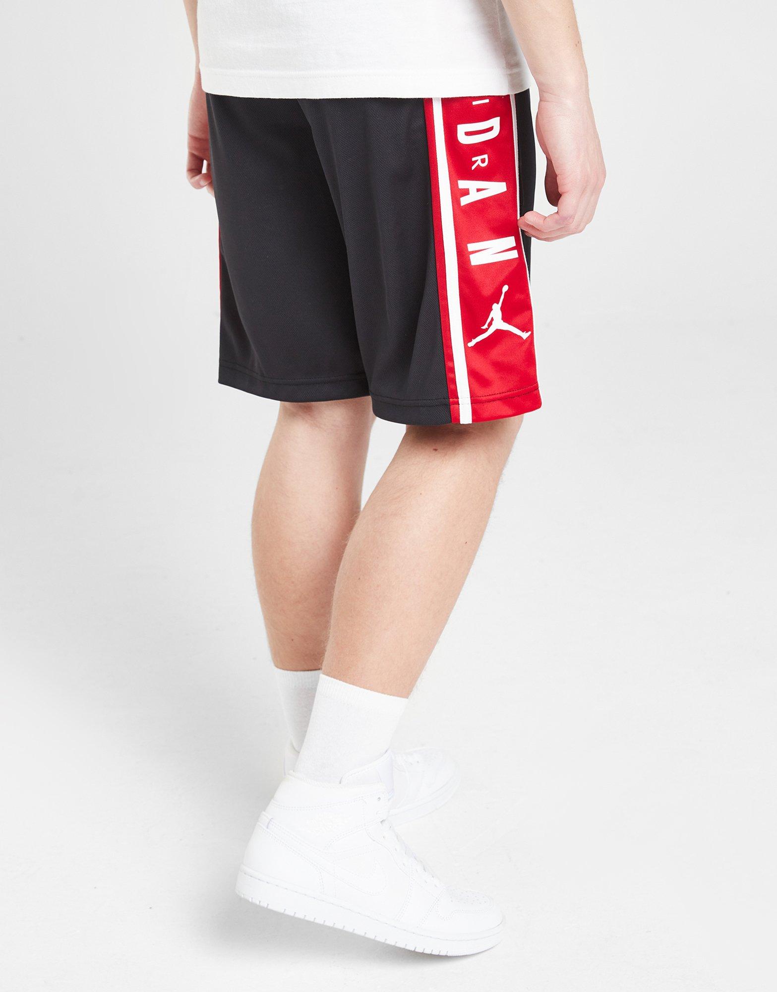 Black Jordan Hybrid Basketball Shorts Junior