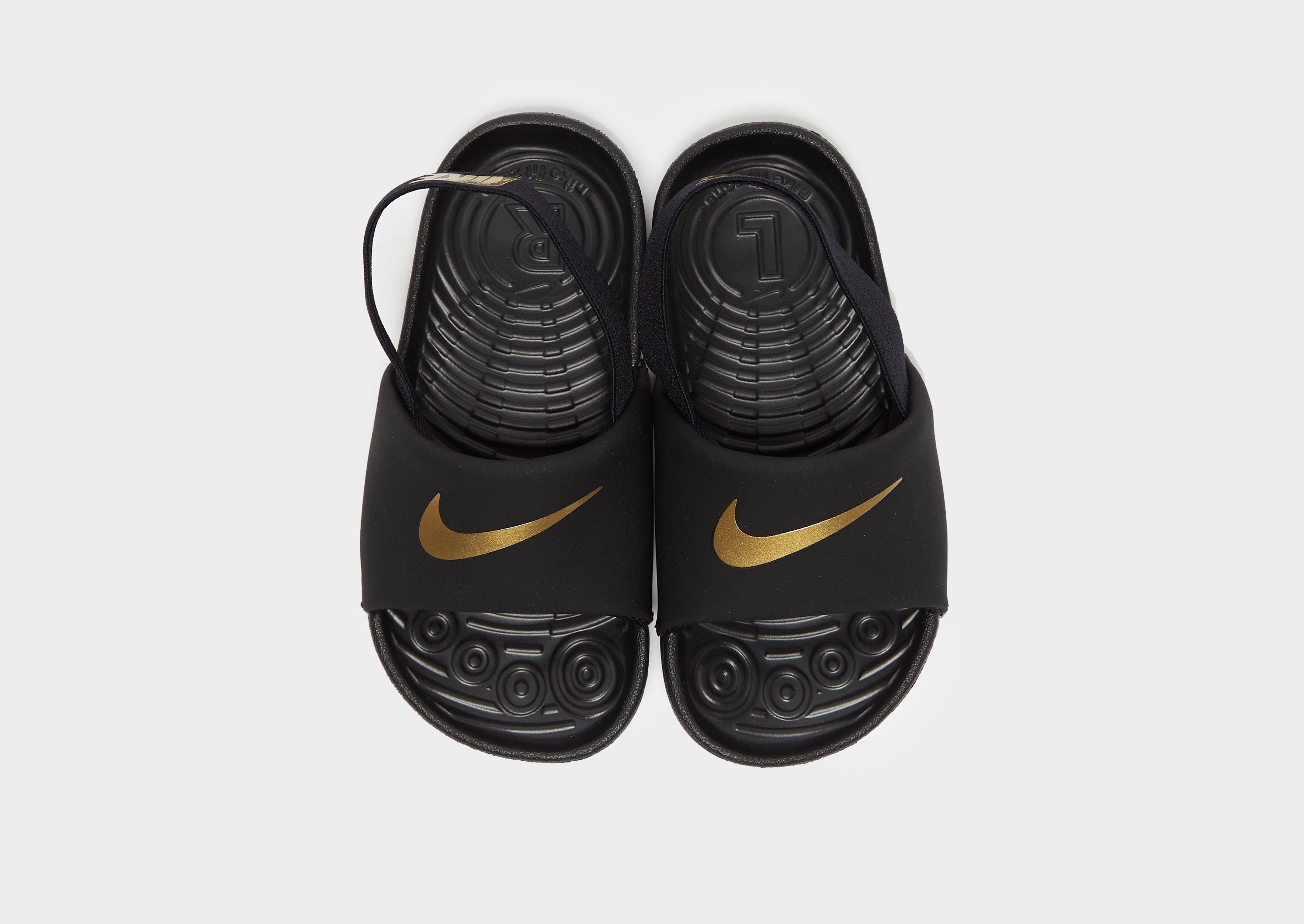 Compra Nike chanclas Kawa para bebé en Negro