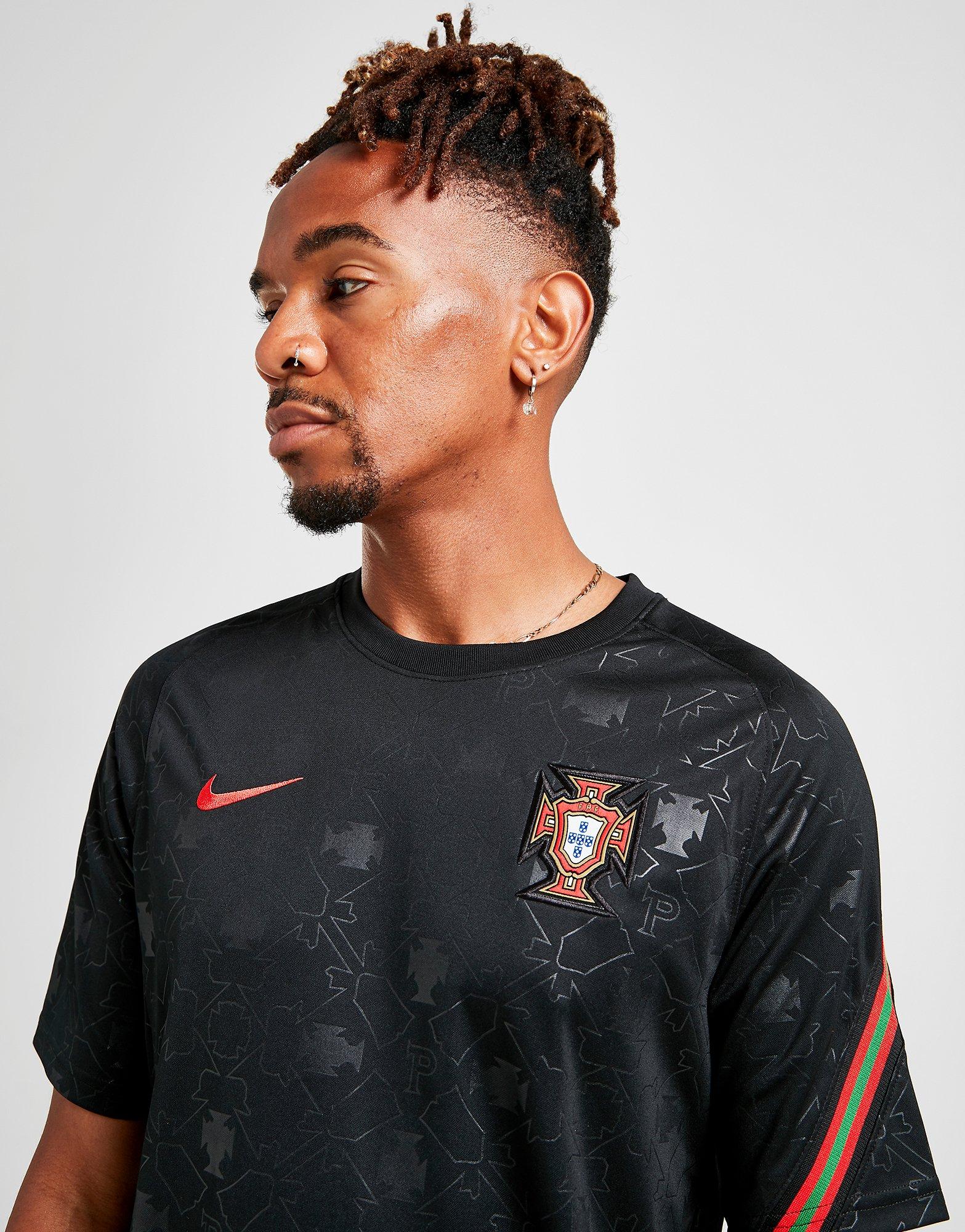 Black Nike Portugal Pre Match Shirt 