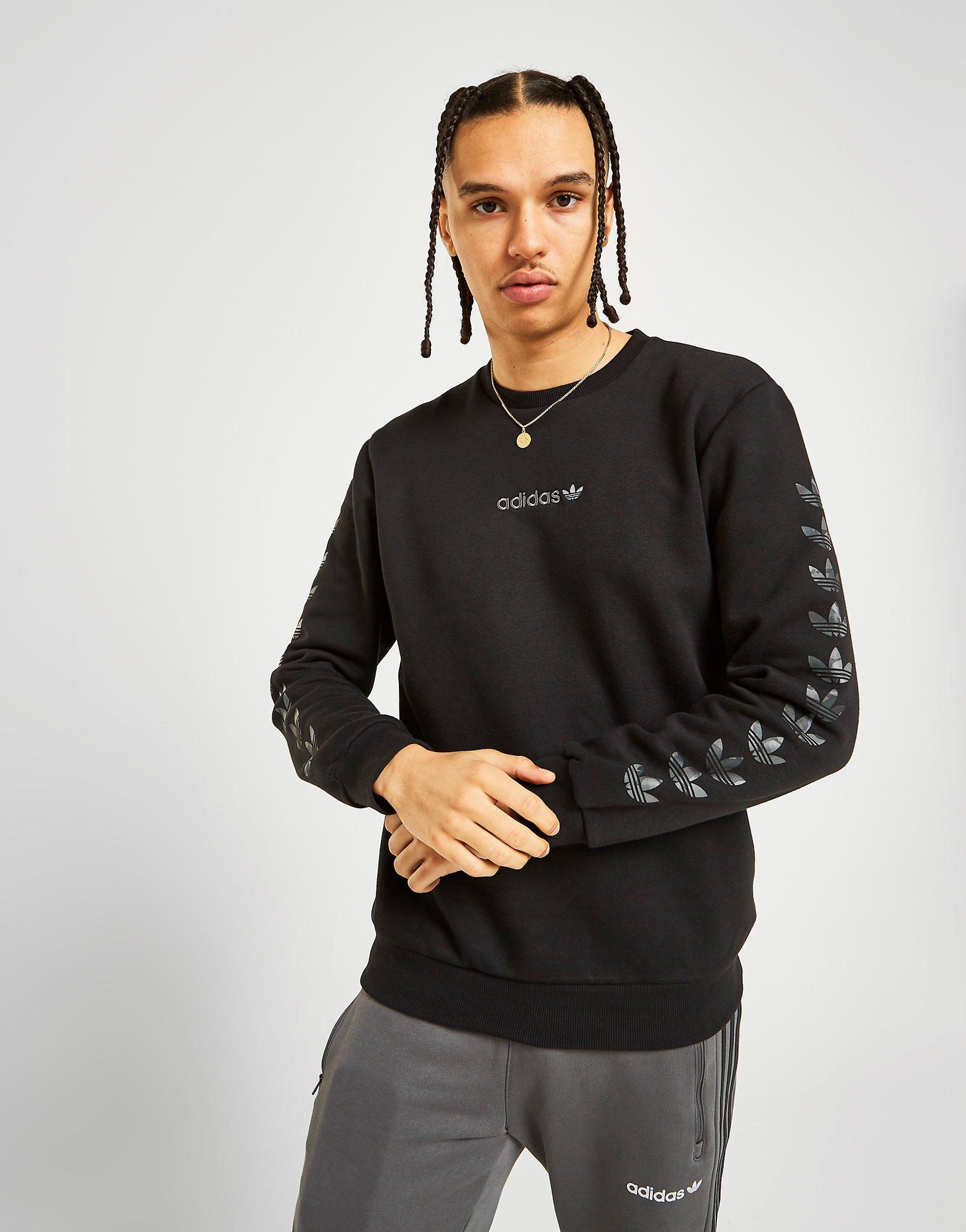 adidas trefoil tape hoodie