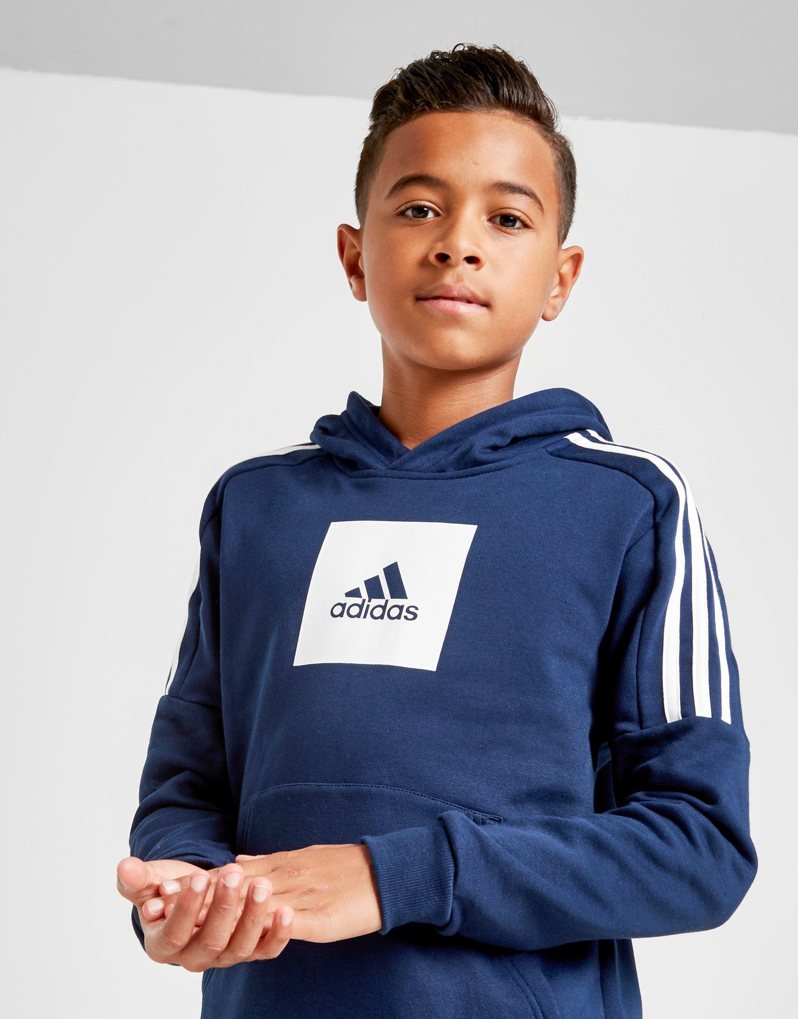 blue adidas tracksuit junior