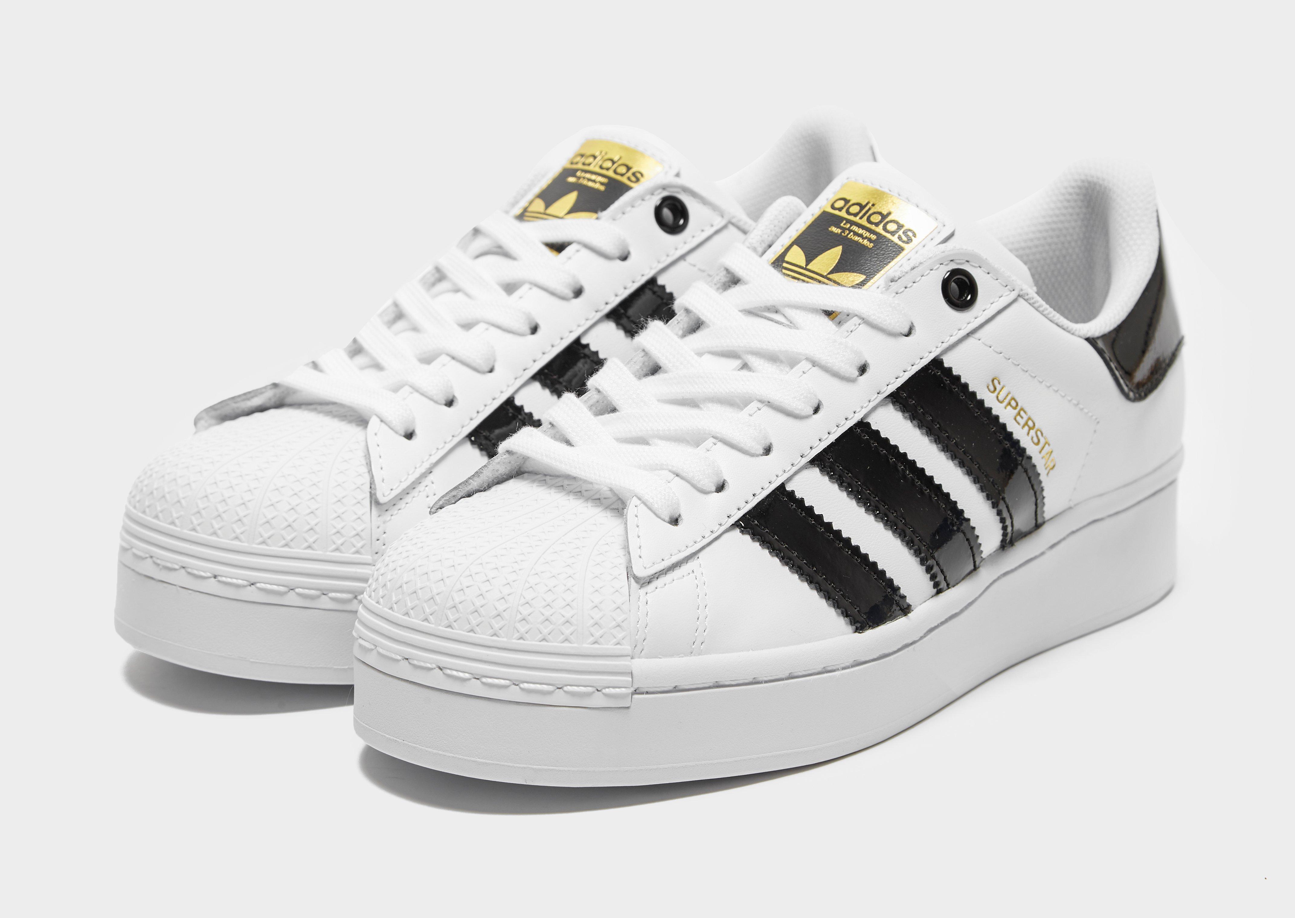 adidas women's superstar bold leather trainers