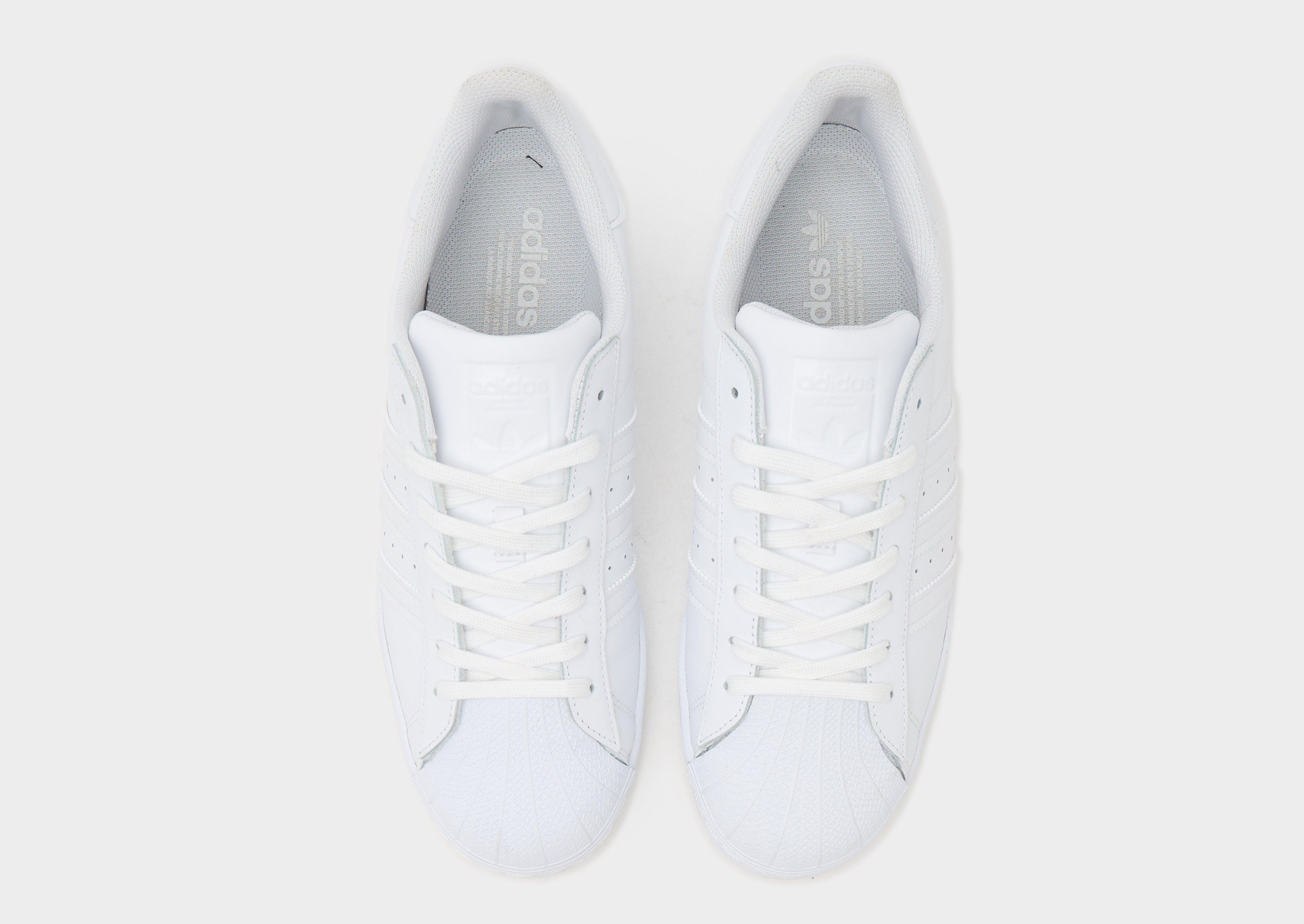 Adidas superstar 1 outlet white mono foundation