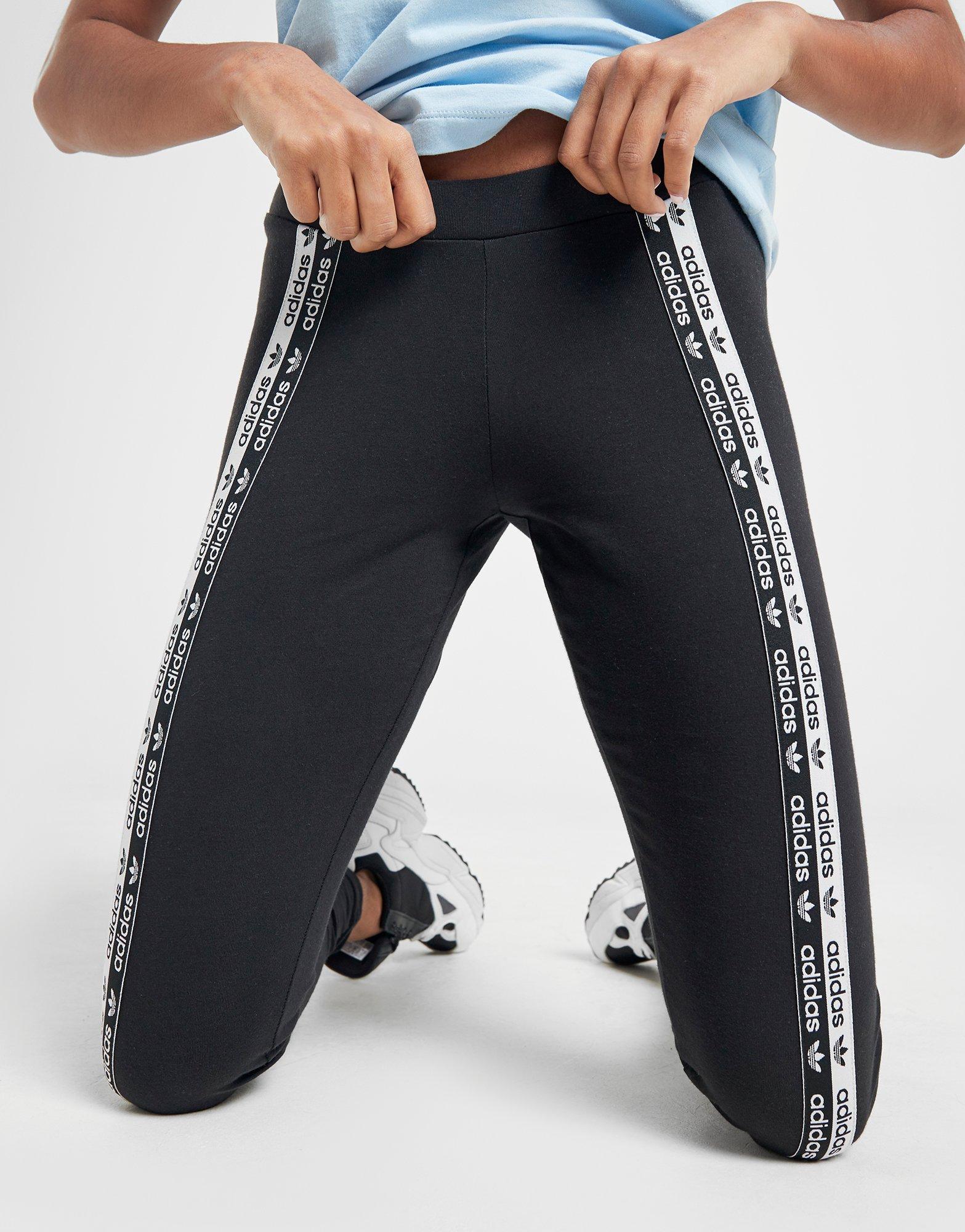 adidas tape leggings black