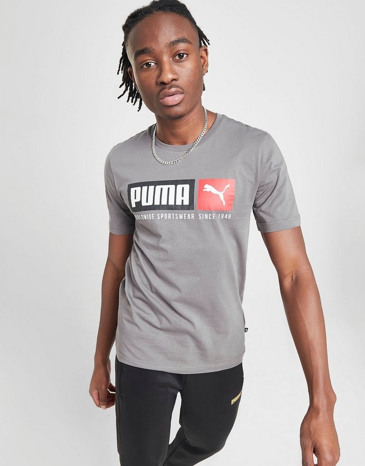 puma graphic box logo tee