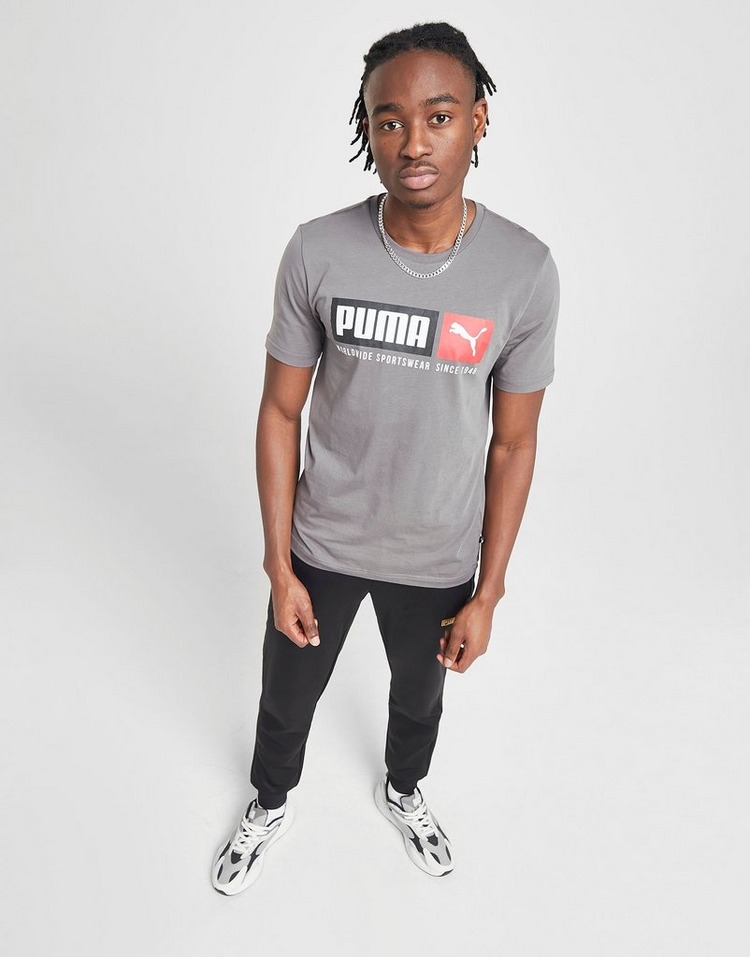 puma graphic box logo tee