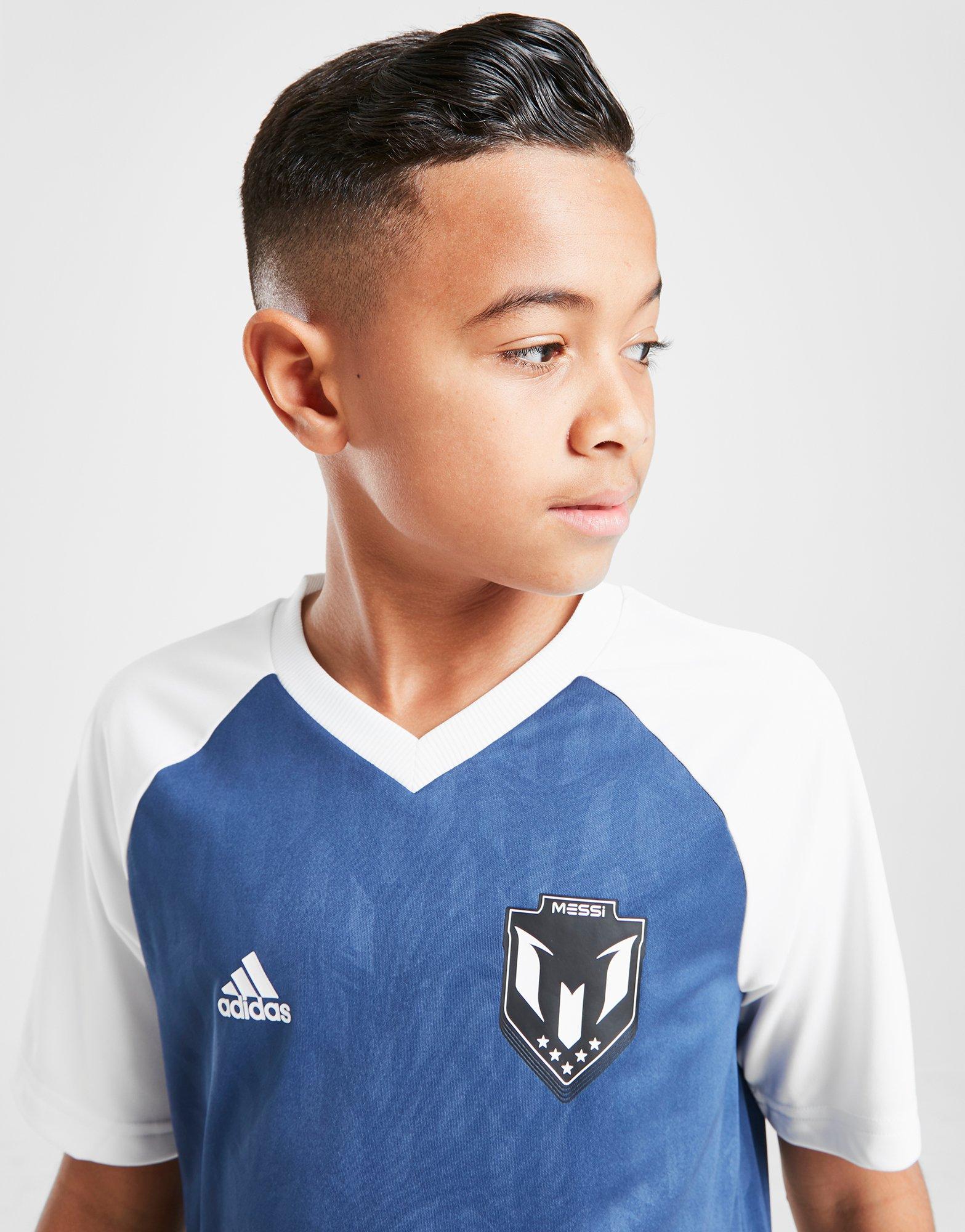 Acquista adidas Messi Icon T-Shirt Junior in Celeste